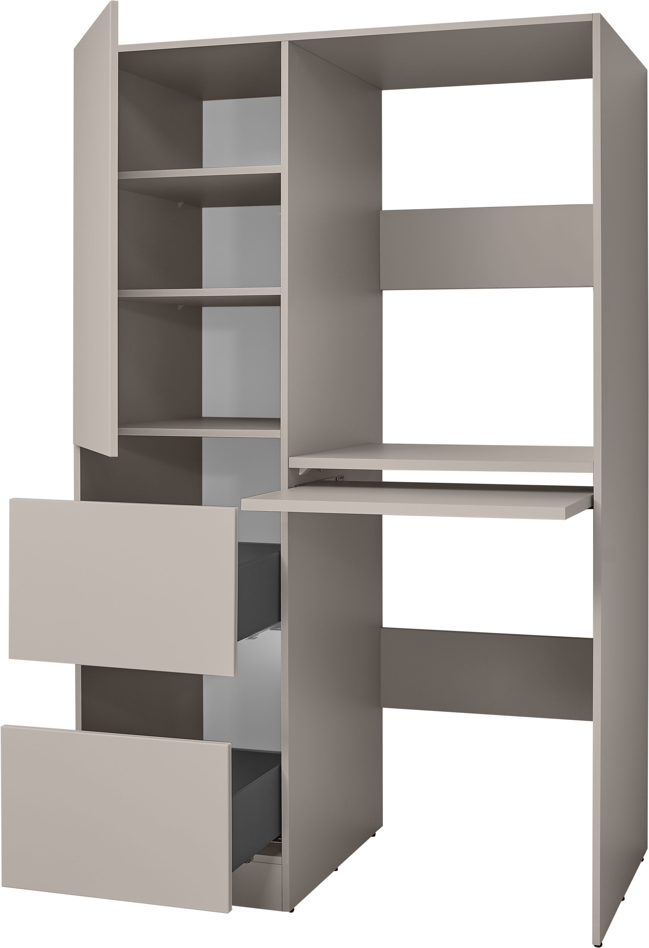 BASIC by Balculina Waschmaschinenumbauschrank »Washhome B/H/T 116x185x68 cm« 1 Stk. tlg. Breite 116cm, Metallschubkästen, Softclose