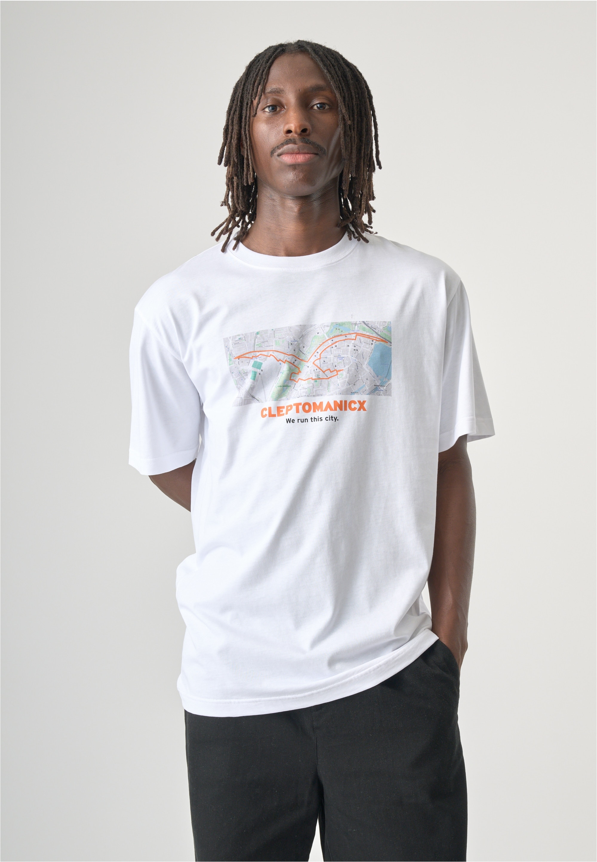 Cleptomanicx T-Shirt "We run this" mit tollem Frontprint