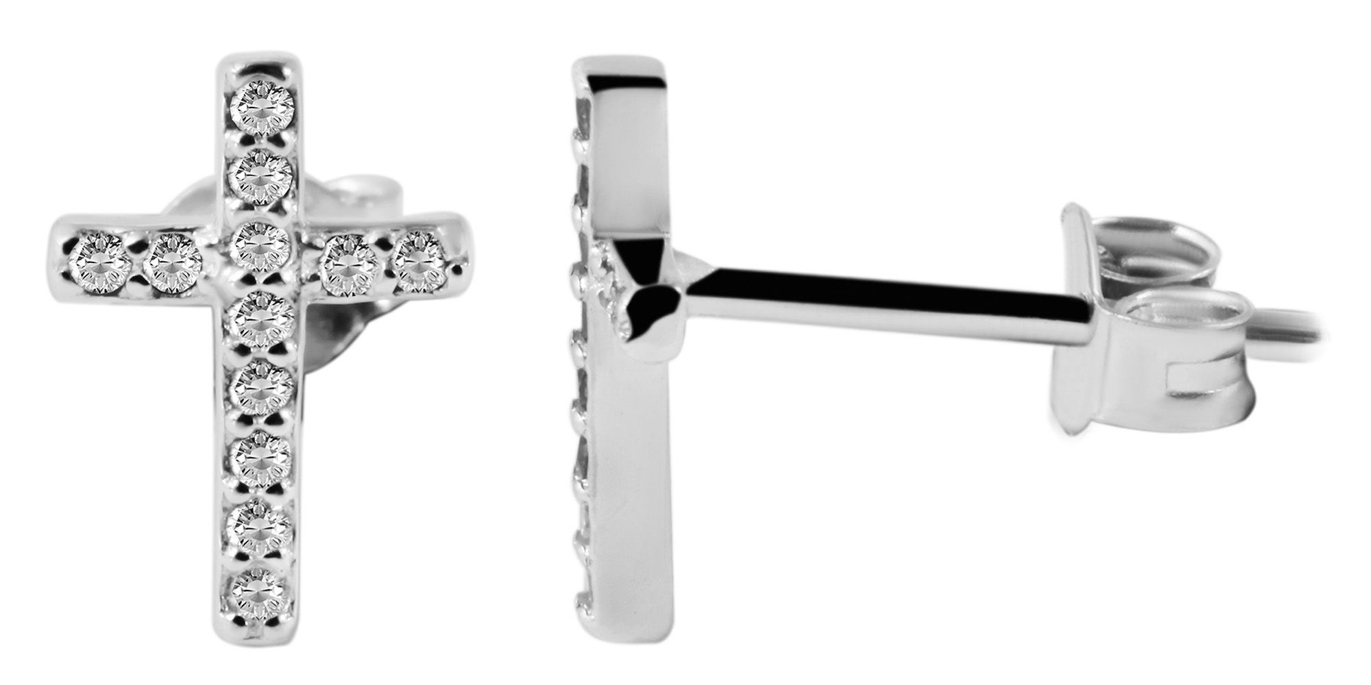 Adelia´s Paar Ohrhänger "Damen Ohrringe – Ohrstecker aus 925 Silber mit Zir günstig online kaufen