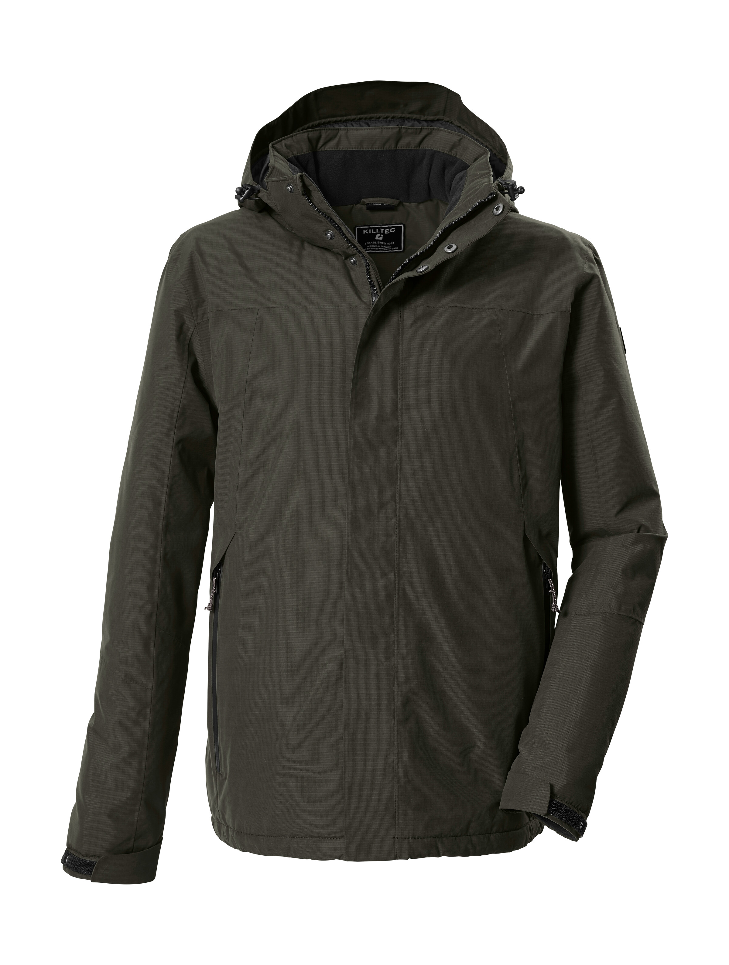 Killtec Funktionsjacke "KOW 1 MN JCKT" Wind- und wasserdichte Herrenjacke, atmungsaktiv, abnehmbare Kapuze