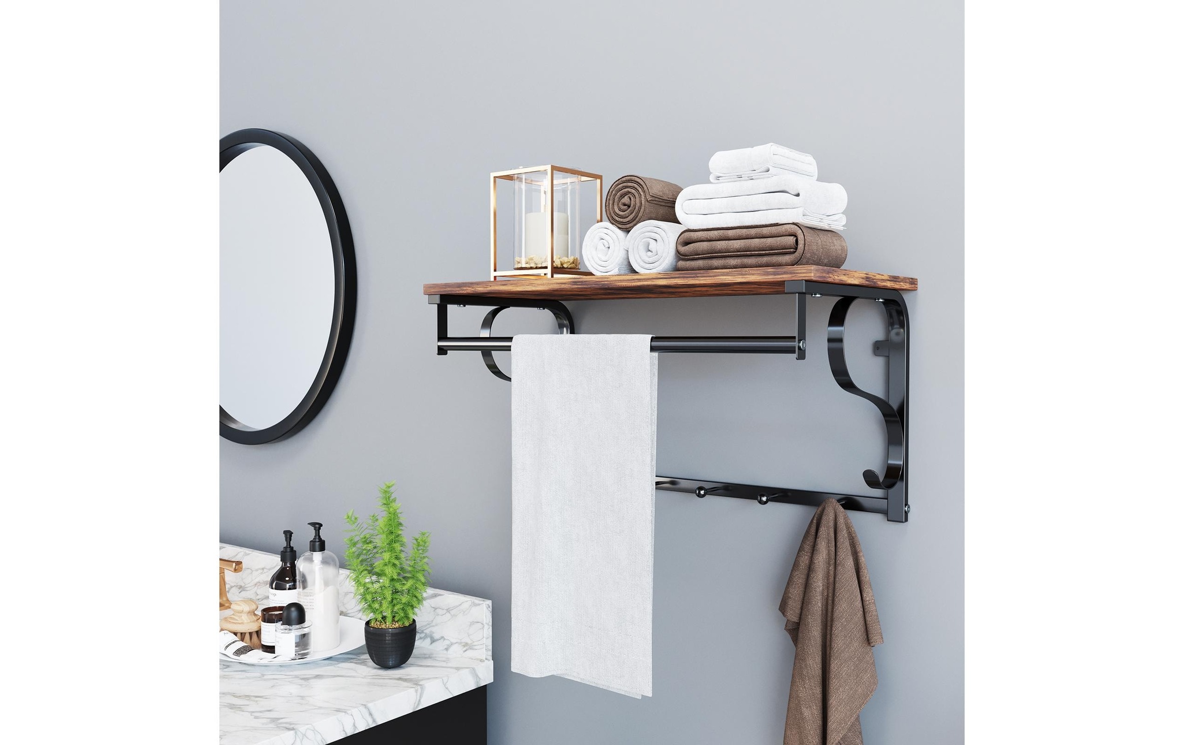 VASAGLE Wandregal »Industrial Look 6«