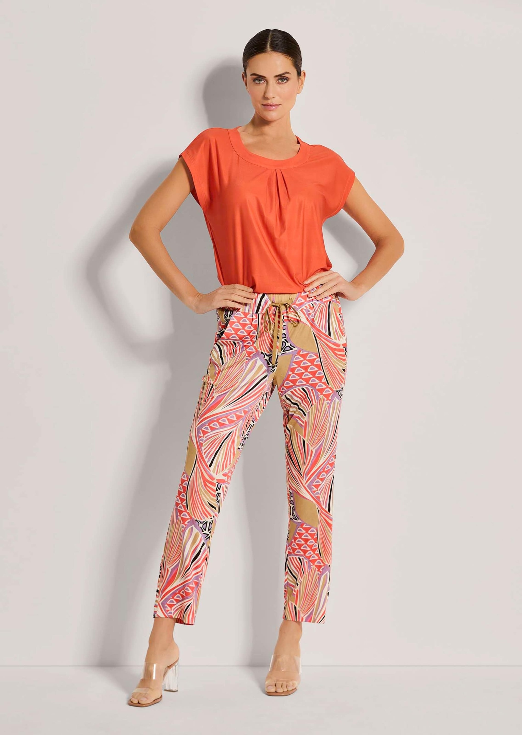 MADELEINE Schlupfhose »7/8 Hose Farbige Schlupfhose mit grafischem Print«