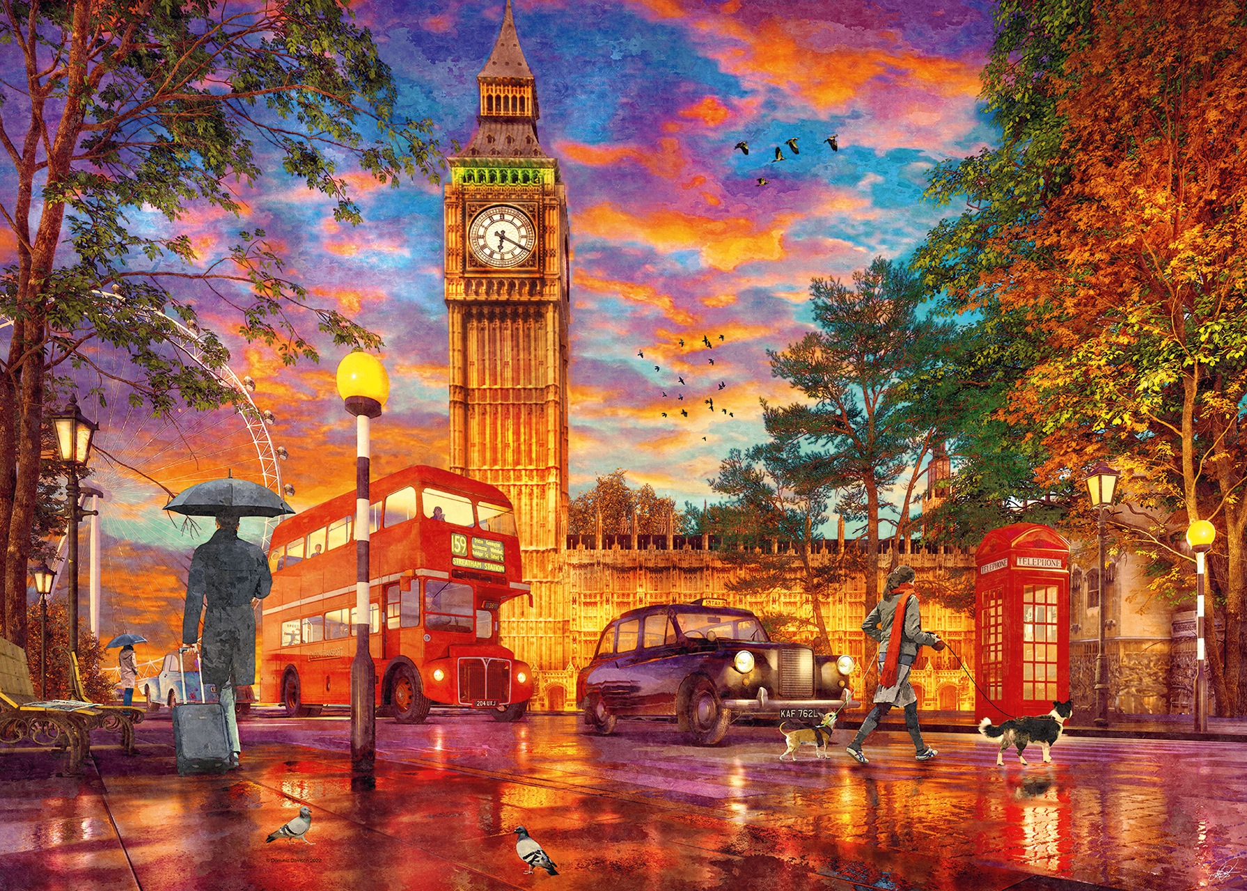 Ravensburger Puzzle »Sonnenuntergang in London«, Made in Germany