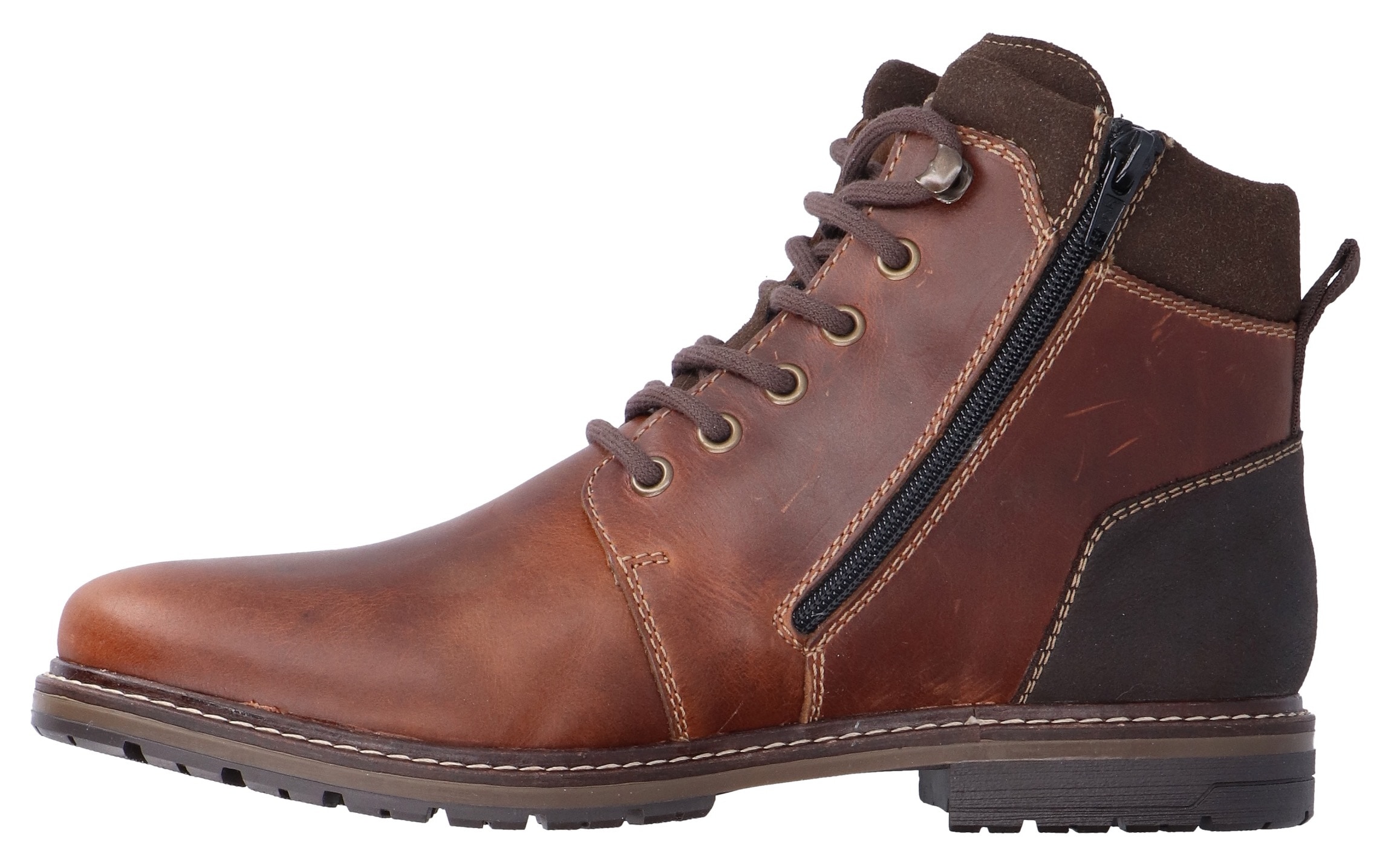 Rieker Winterstiefelette, Schnürstiefel, Business Schuh mit wasserabweisender TEX-Membran