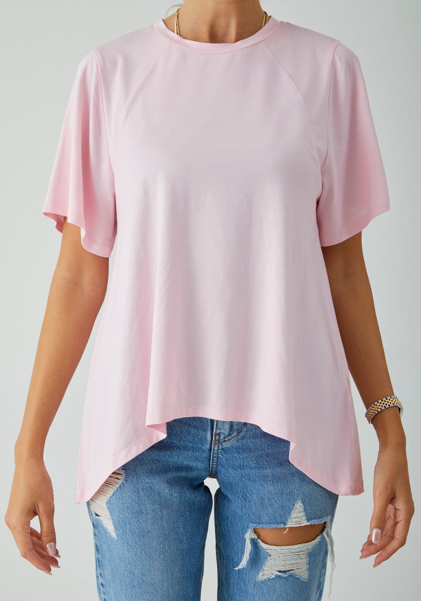 LTB Rundhalsshirt »YATECE«, mit asymmetrischem Zipfelsaum kaufen