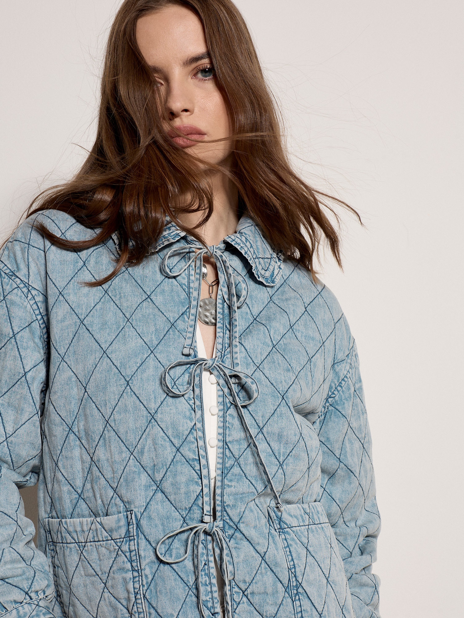 Apricot Steppjacke »Gesteppte Jeansjacke« mit aufgesetzten Taschen