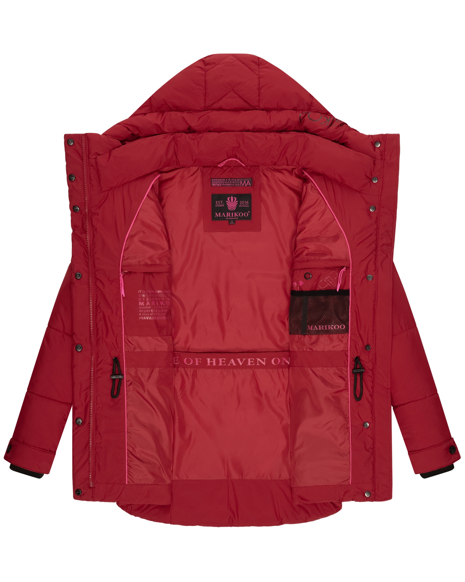 Marikoo Winterjacke »Akumaa«, mit tailliertem Schnitt