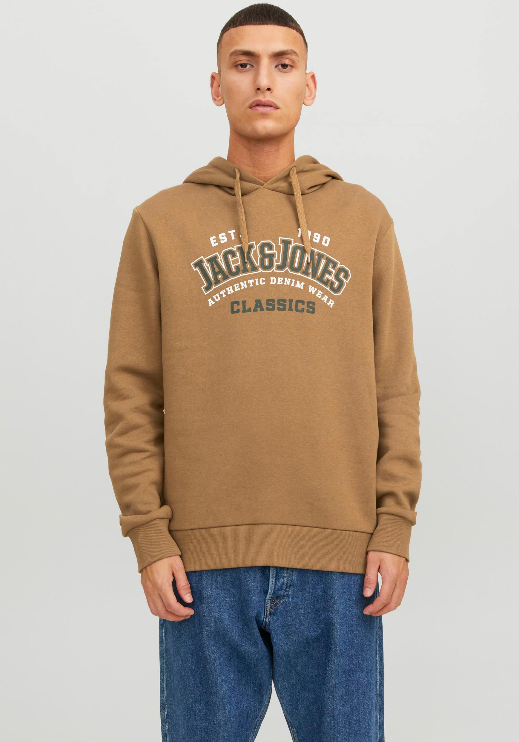 Jack & Jones Kapuzensweatshirt "JJELOGO SWEAT HOOD 2 COL 23/24 NOOS"