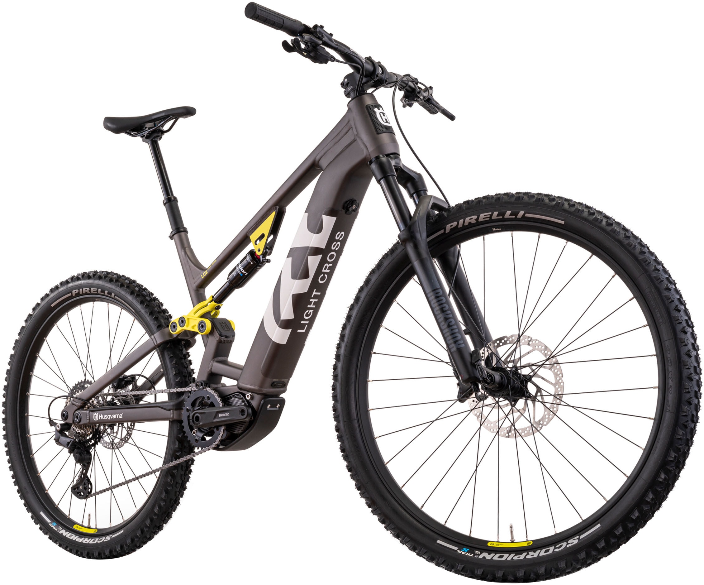 Husqvarna E-BICYCLES E-Bike »E-MTB Light Cross LC2«, 9 Gang, Tektro, RD-M350, Mittelmotor 250 W, Pedelec, Elektrofahrrad für Damen u. Herren, MTB, Mountainbike