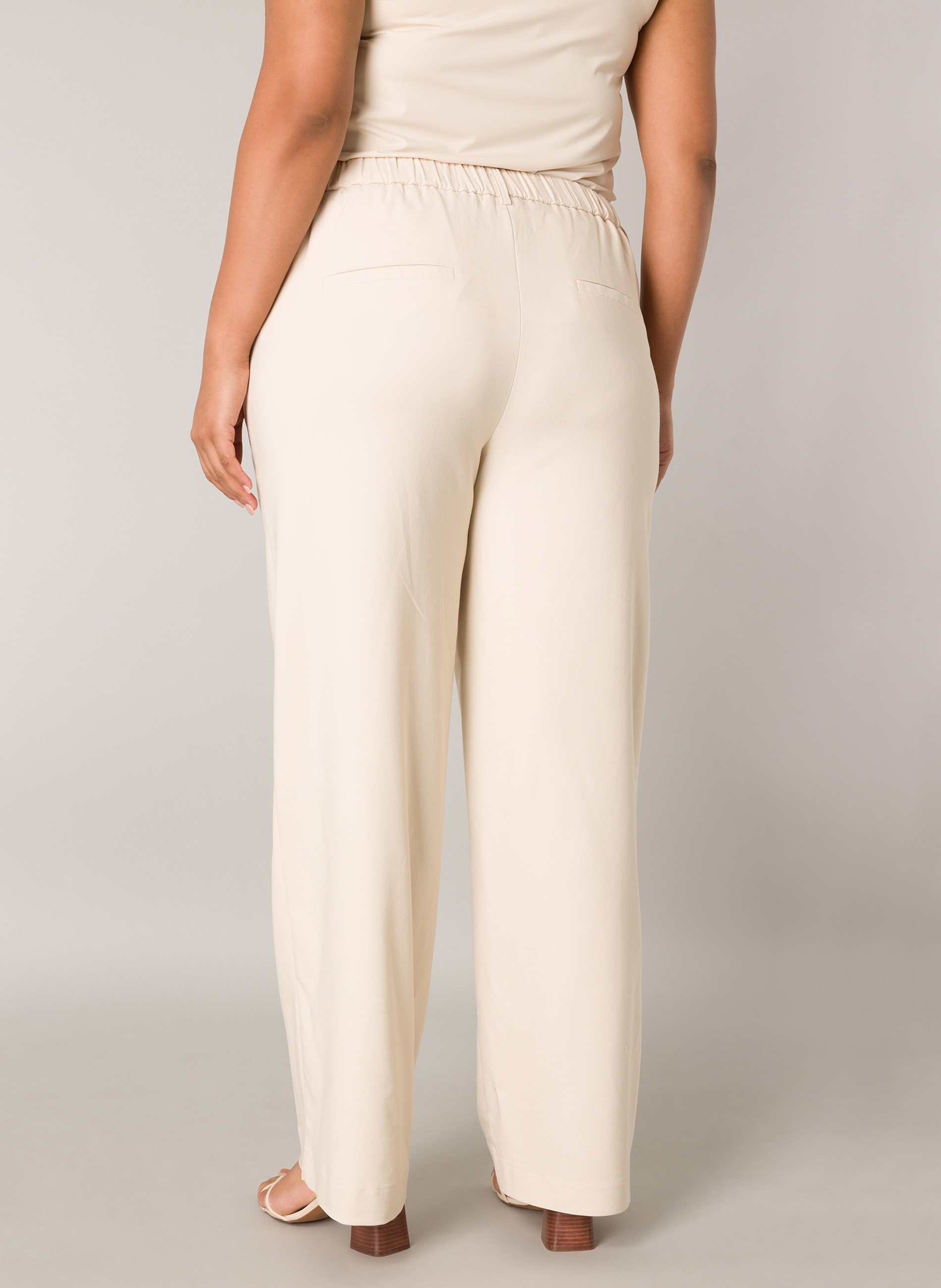 Base Level Curvy Stoffhose, Sommerhose mit Schlag und Viskose günstig online kaufen