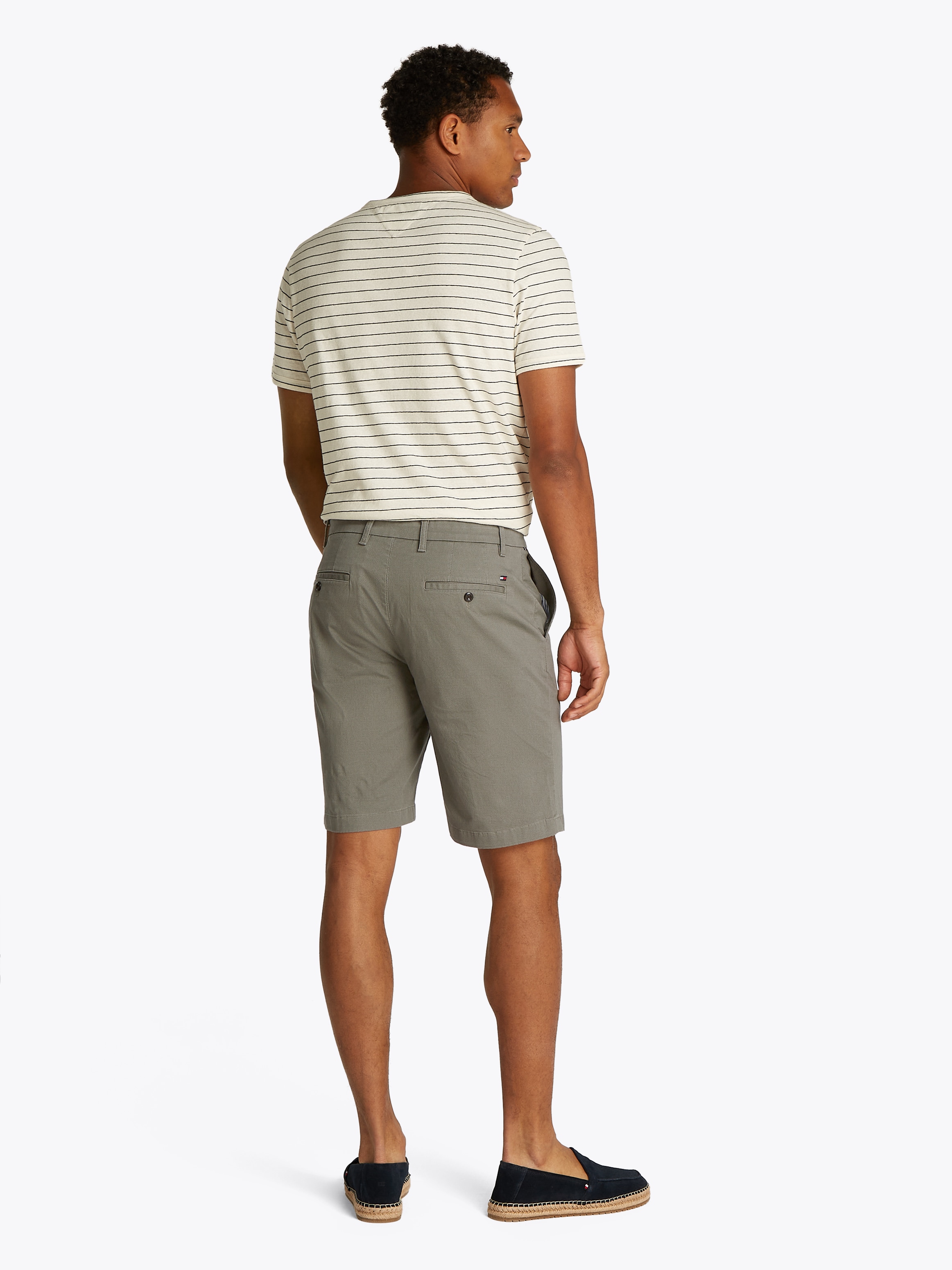 Tommy Hilfiger Shorts »HARLEM PRINTED STRUCTURE SHORT«, Mit Gürtelschlaufen