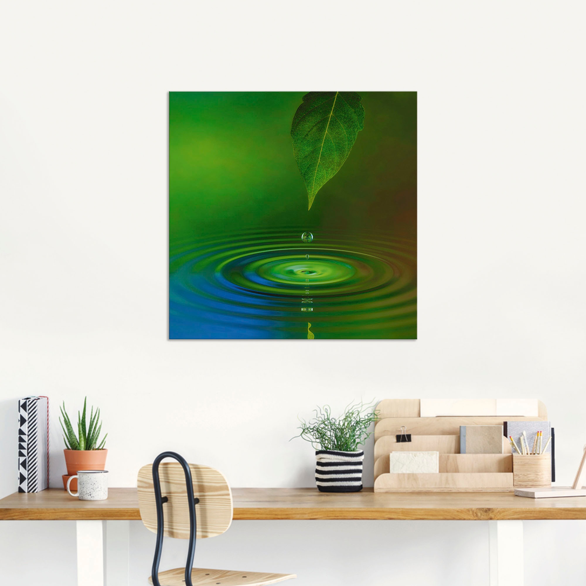 Artland Wandbild »Wassertropfen«, Zen, (1 St.), als Alubild, Outdoorbild, Leinwandbild in verschied. Größen