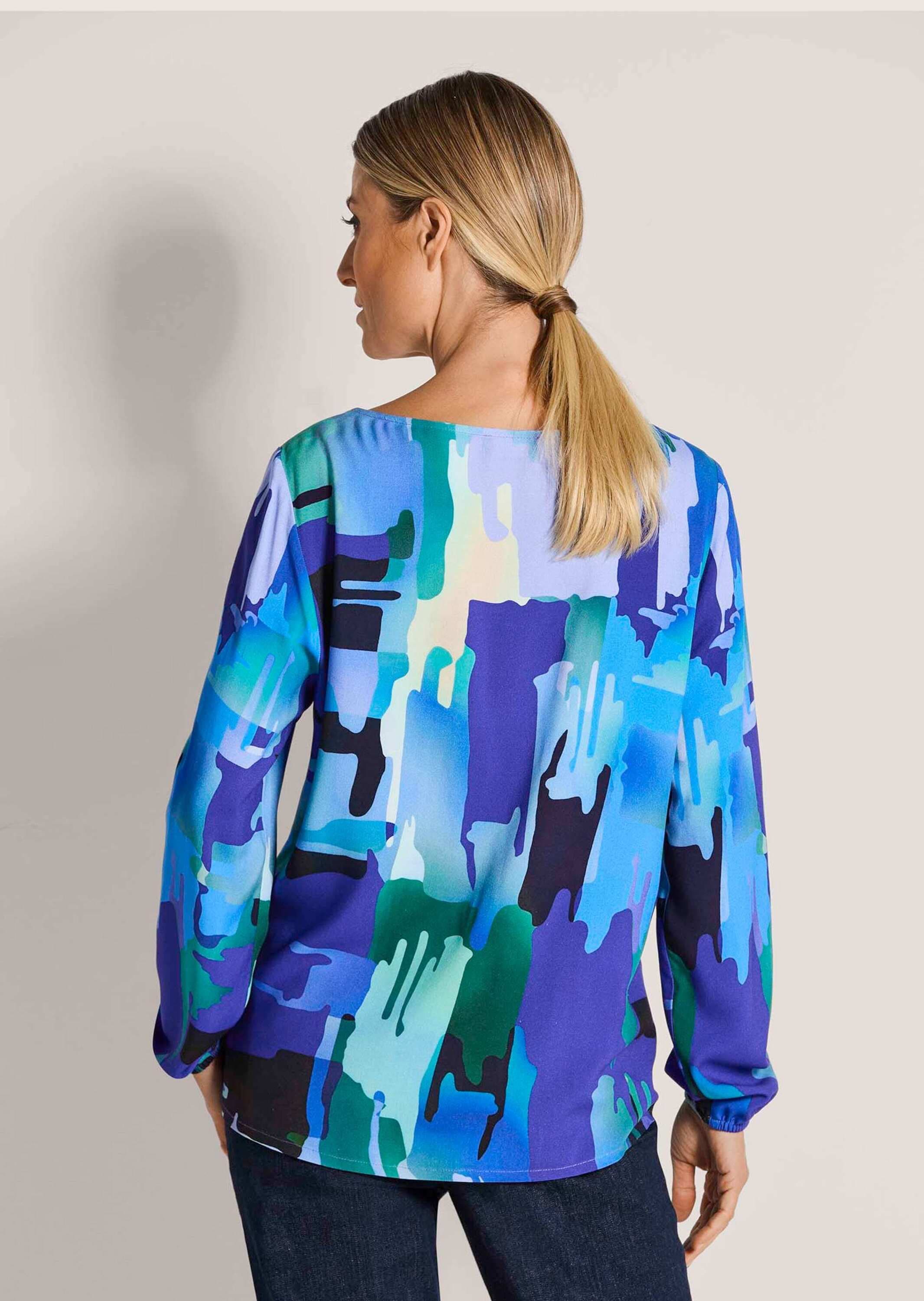 MADELEINE Schlupfbluse »Blusenshirt Stilvolle Viskosebluse mit Grafik-Print«