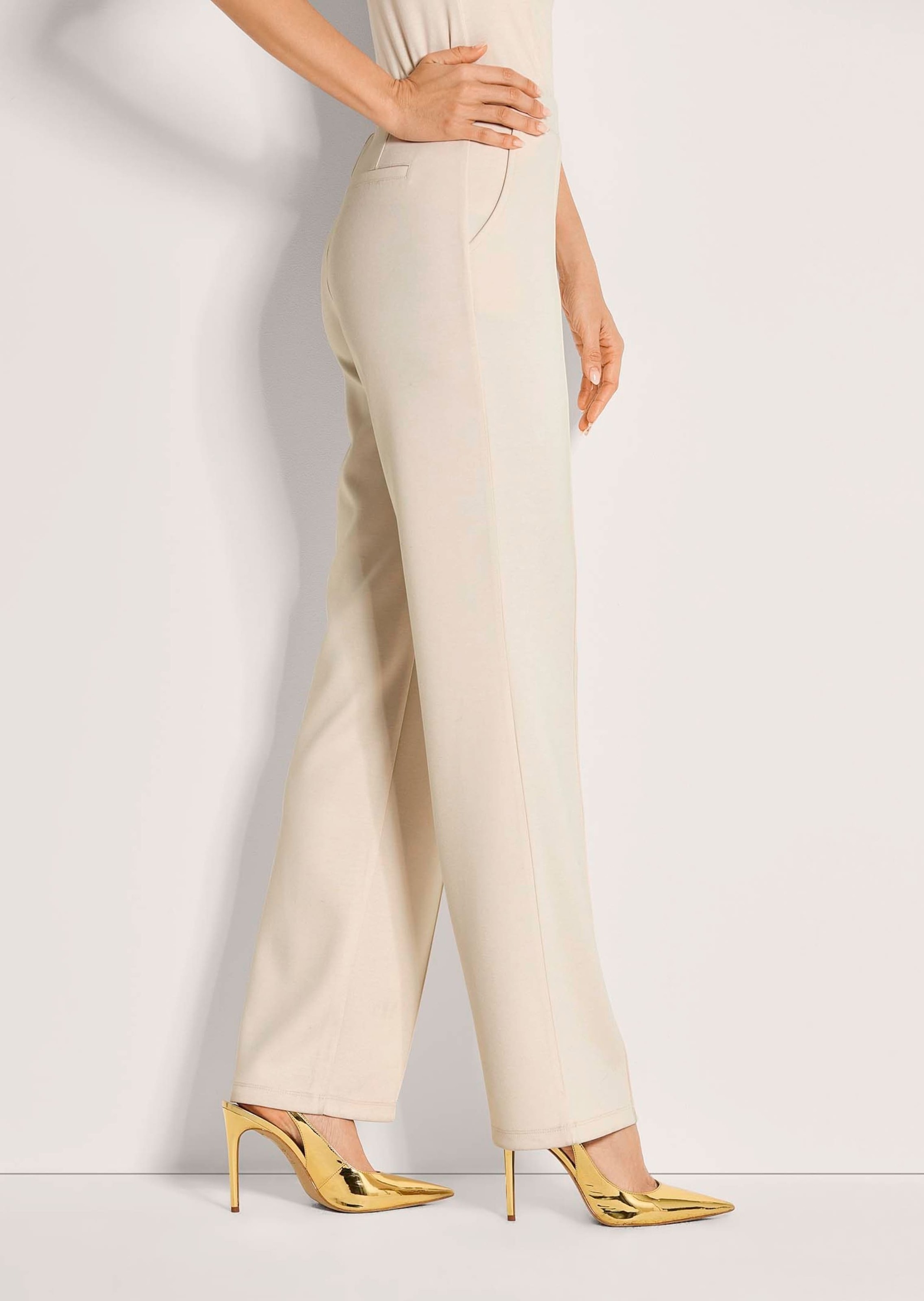 MADELEINE Jerseyhose »Jerseyhose Weite Schlupfhose mit Biesen«