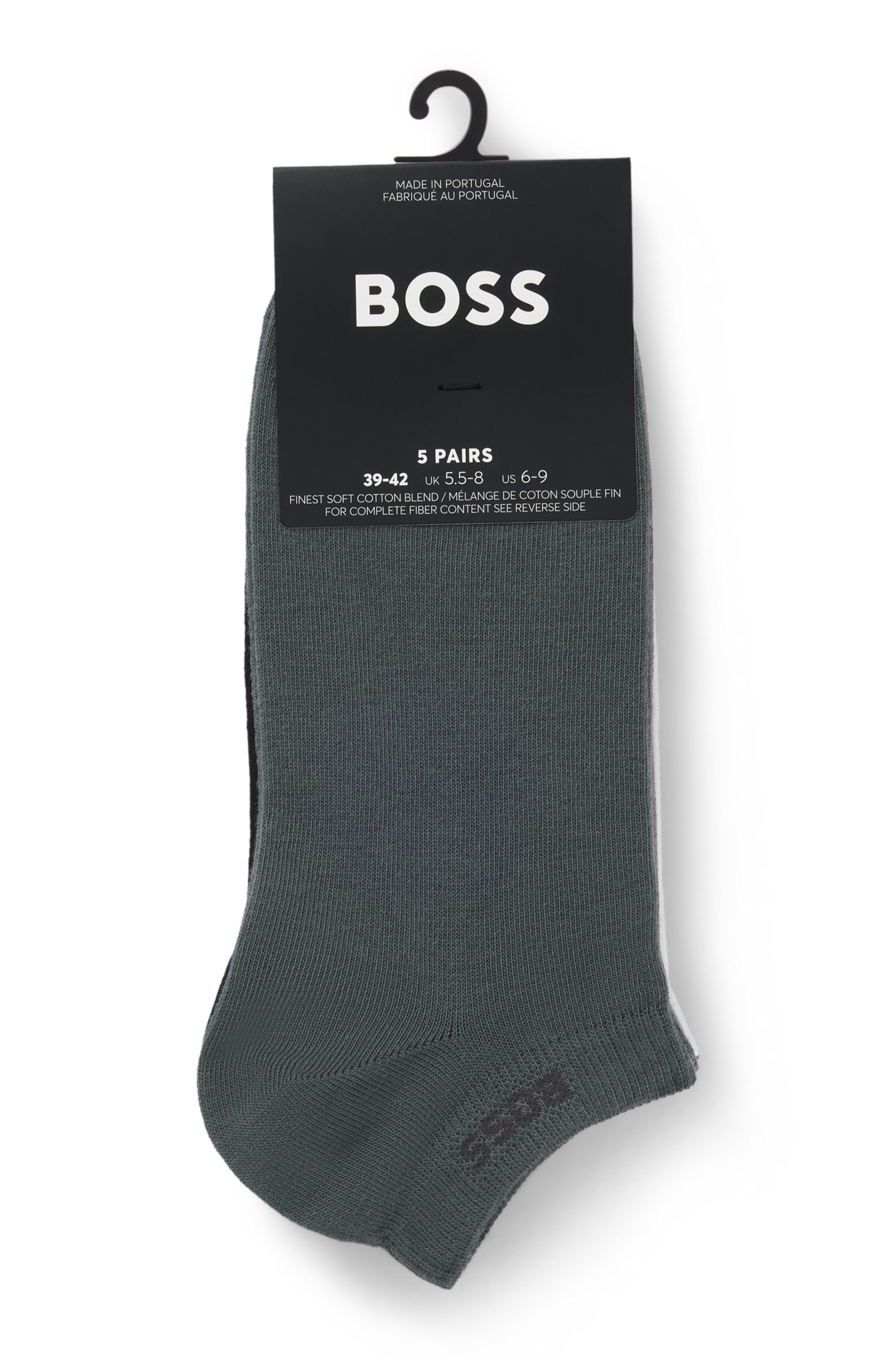 BOSS Sneakersocken »5P AS Uni CC«, (Packung, 5 Paar), mit BOSS Label