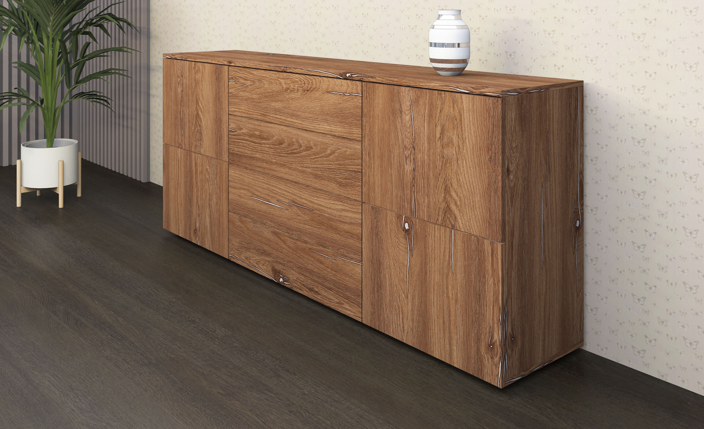 borchardt Möbel Sideboard "Rova, Kommode Breite 166 cm" Breite 166 cm