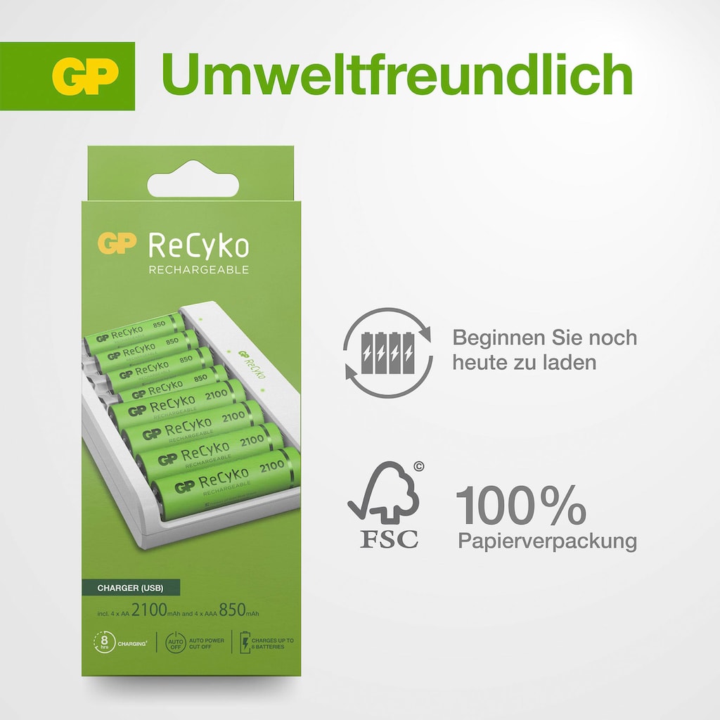 GP Batteries USB-Ladegerät »ReCyko E811«