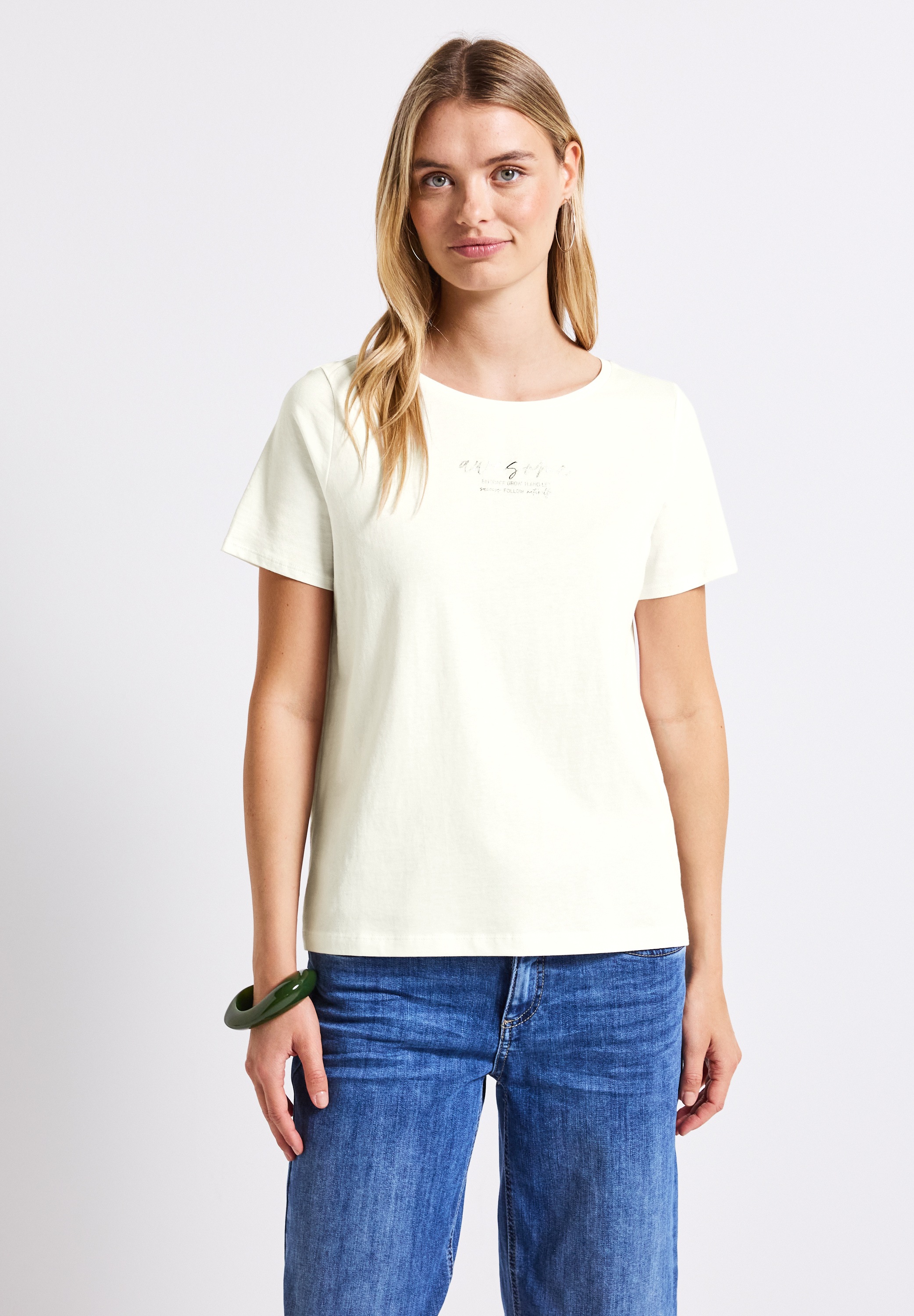 STREET ONE T-Shirt aus reiner Baumwolle günstig online kaufen