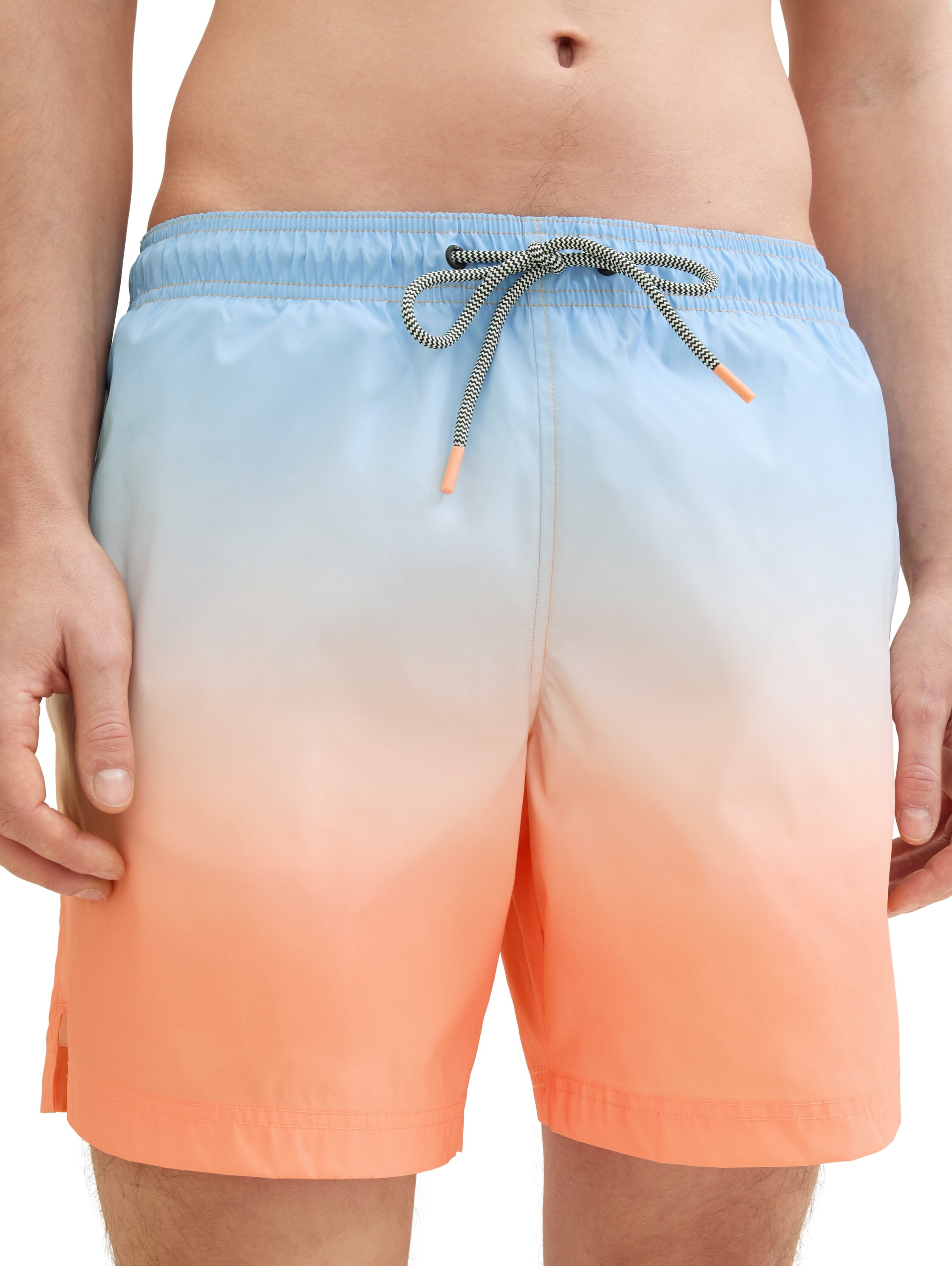 TOM TAILOR Denim Badeshorts, gemustert mit Eingrifftaschen