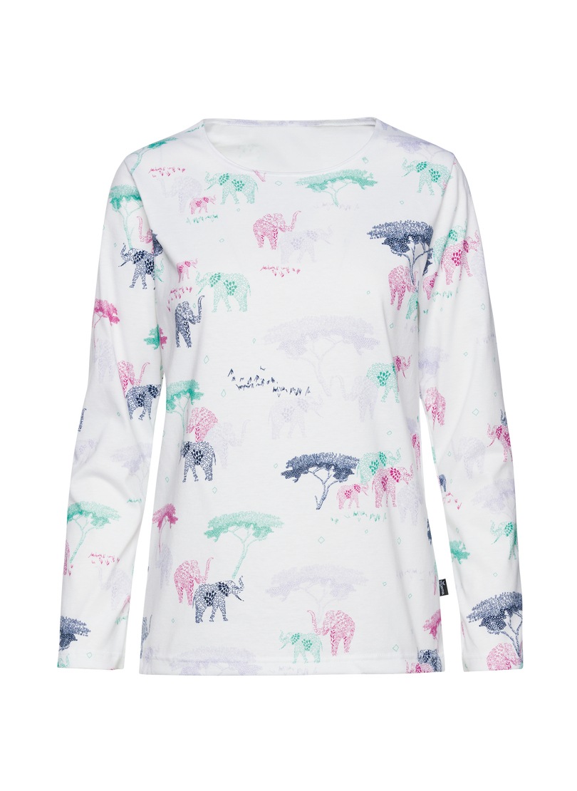 Trigema Schlafanzug "TRIGEMA Pyjama Oberteil mit Allover Safari-Print", (1 günstig online kaufen