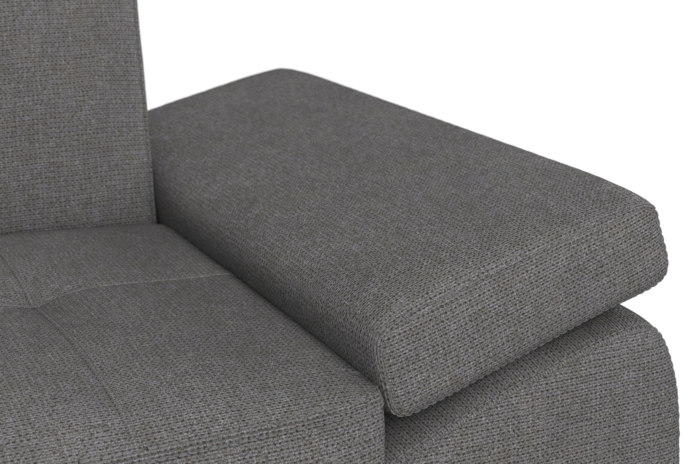 DOMO collection Ecksofa »Capelo L-Form«, mit Armteilverstellung, wahlweise mit Bettfunktion, Federkern