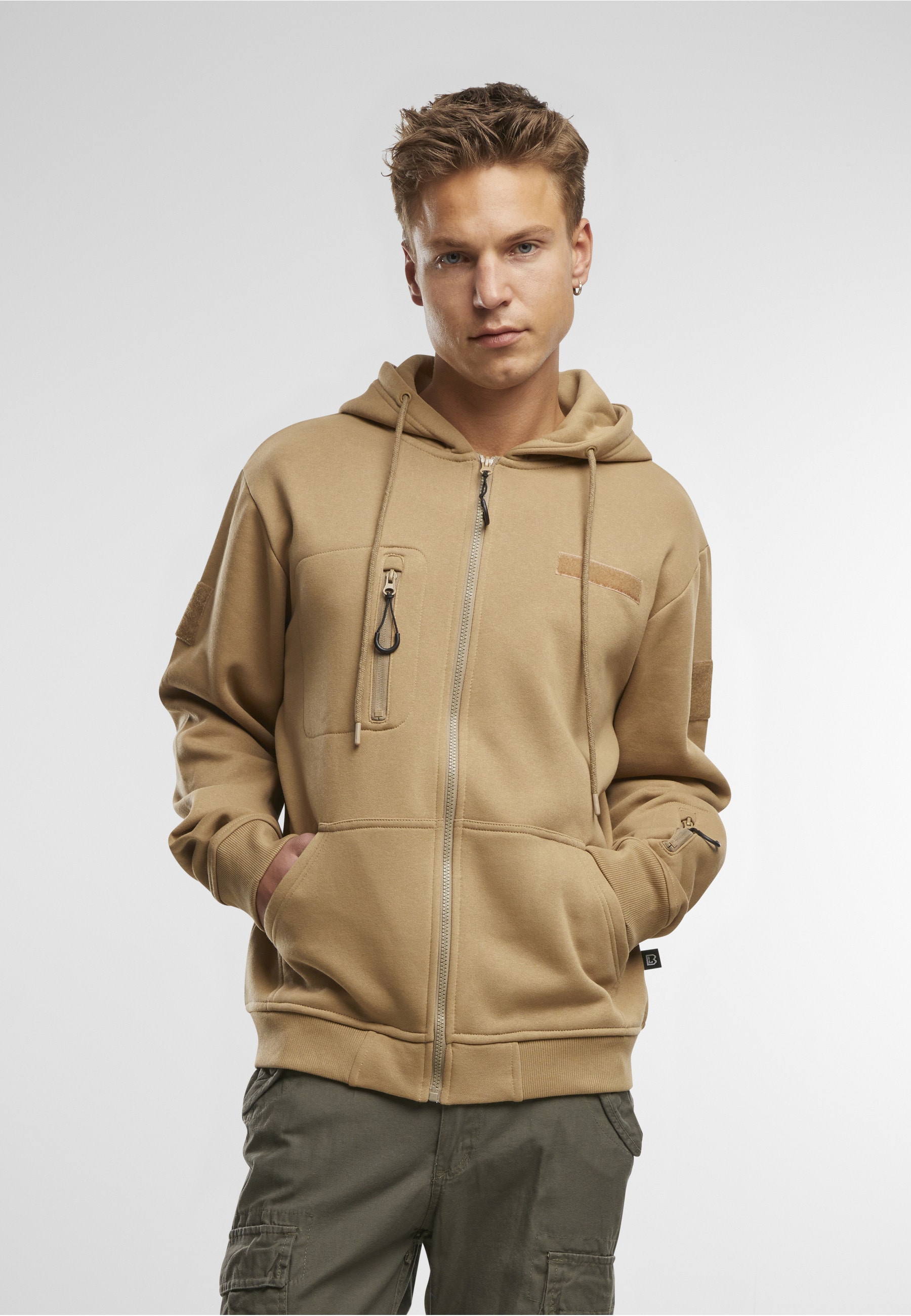Brandit Bomberjacke »Brandit Tactical Sweat Jacket« 1 Stk. tlg. mit Kapuze