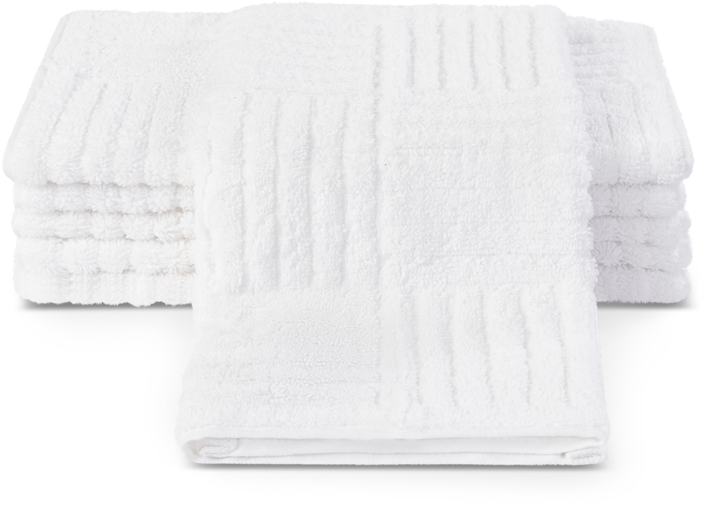 ROSS Gästehandtücher "CARRE" 100% Baumwolle, Rippenstruktur, große Farbausw günstig online kaufen