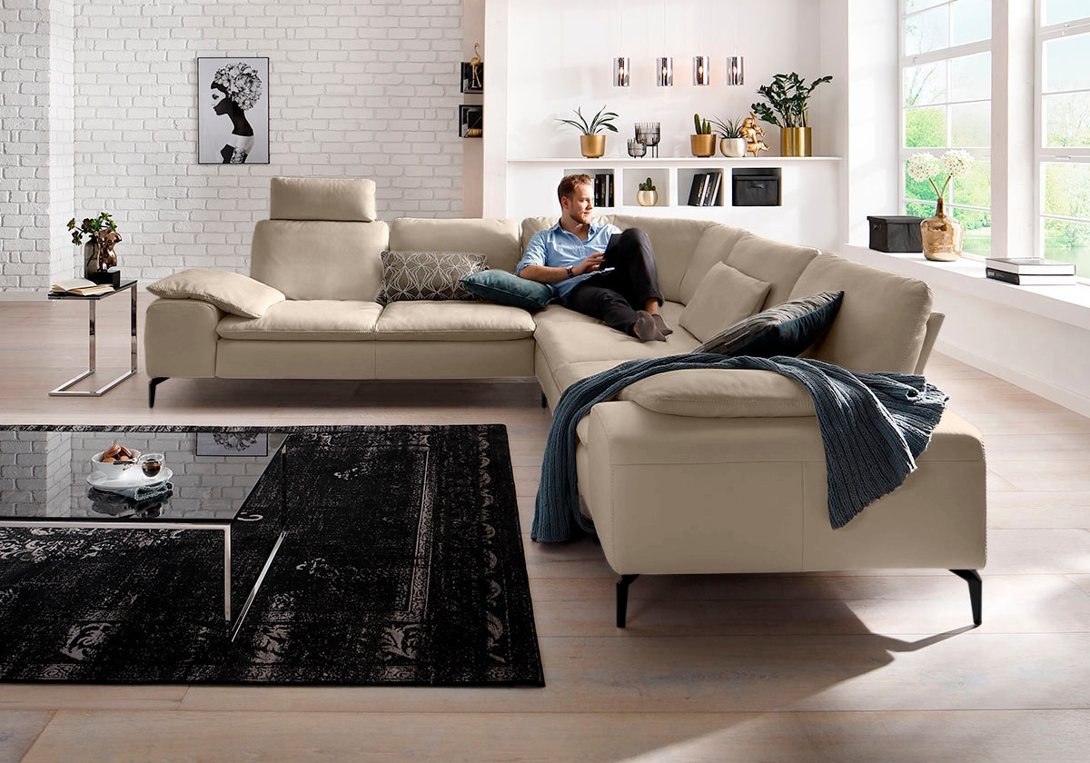 W.SCHILLIG Ecksofa "valentinoo, Designsofa, elegant und bequem, L-Form" mit günstig online kaufen