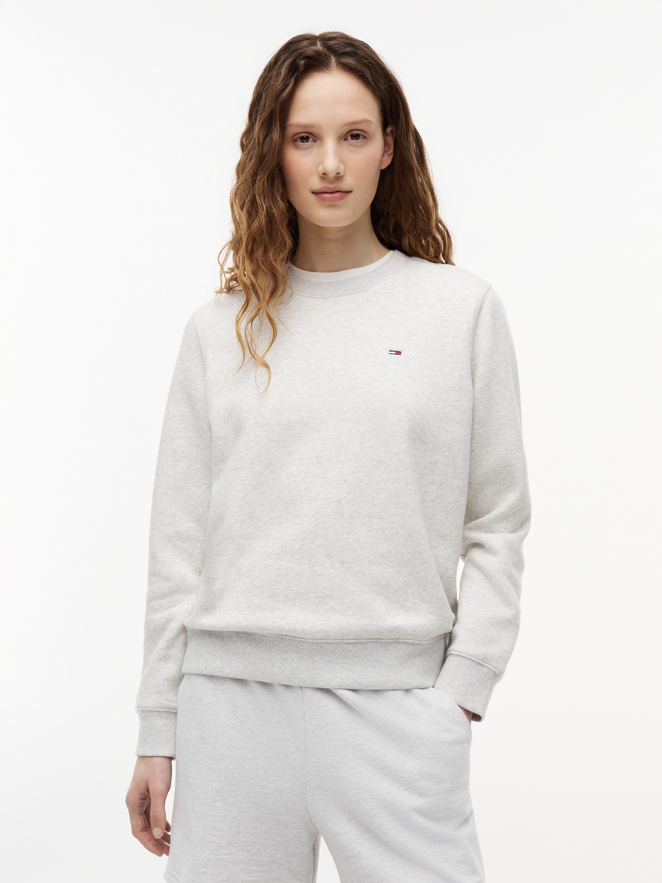 Tommy Jeans Sweatshirt »TJW REG S FLAG CREW«, Baumwollmischung
