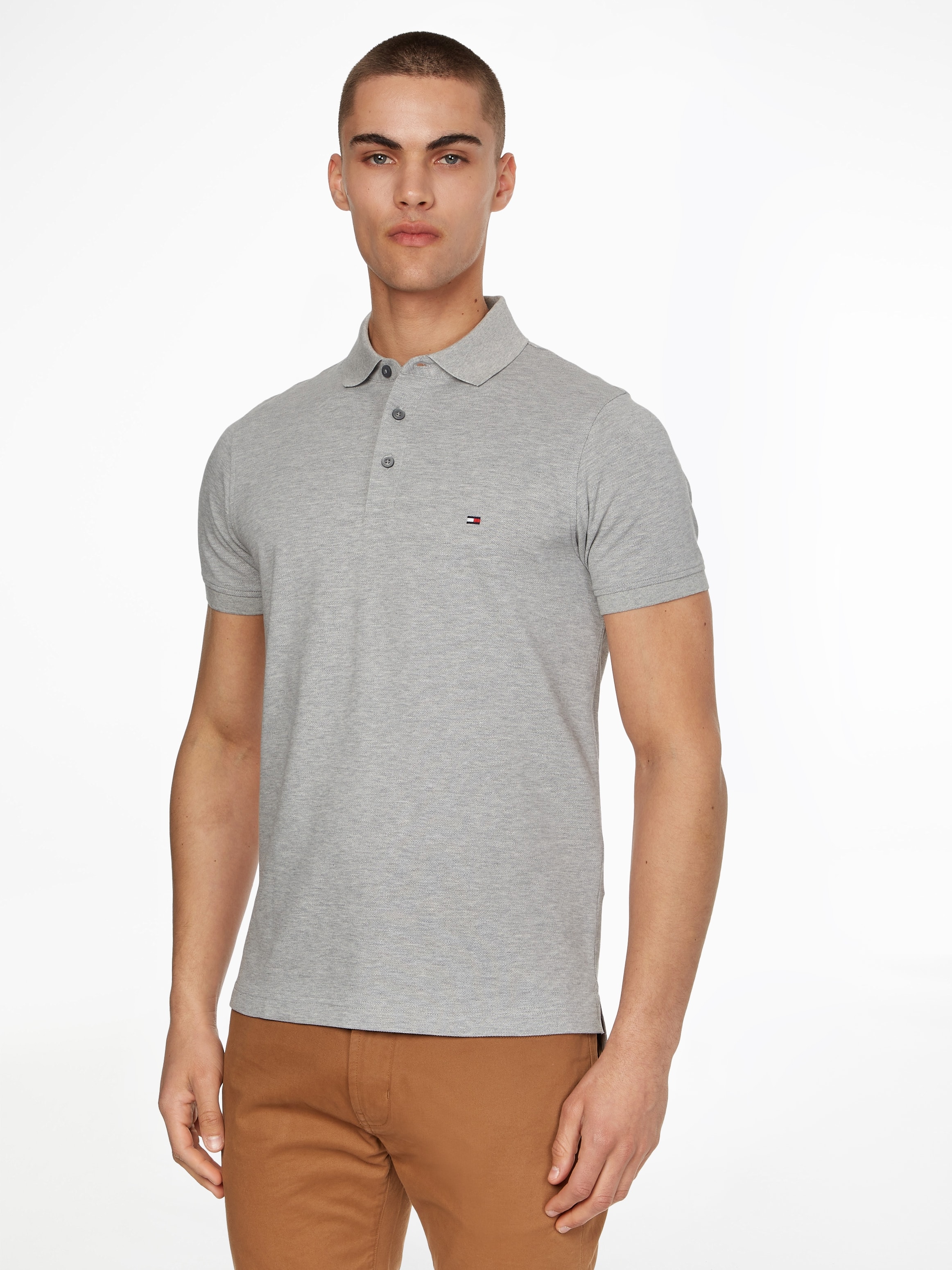 Tommy Hilfiger Poloshirt "1985 SLIM POLO", aus leicht strukturiertem Piqué- günstig online kaufen