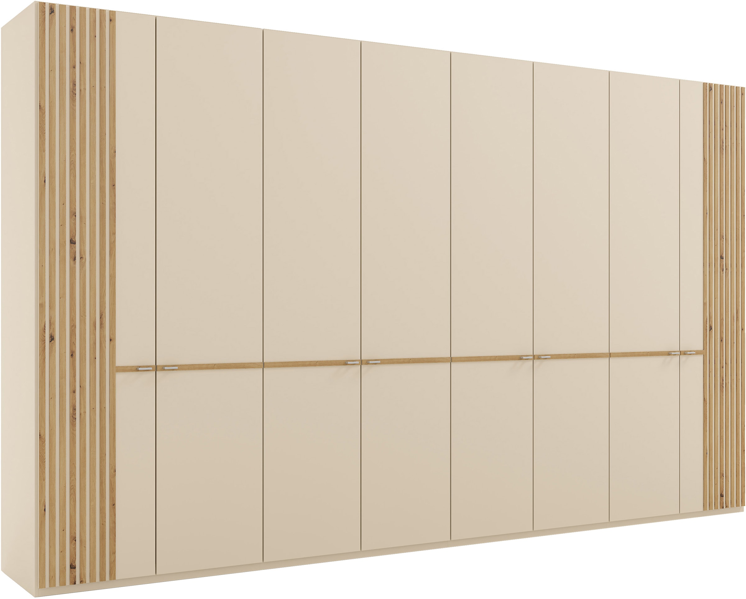 Musterring Kleiderschrank "Isabelle" Lamellen in Eiche, Griffe in silber, verschiedene Größen und Farben