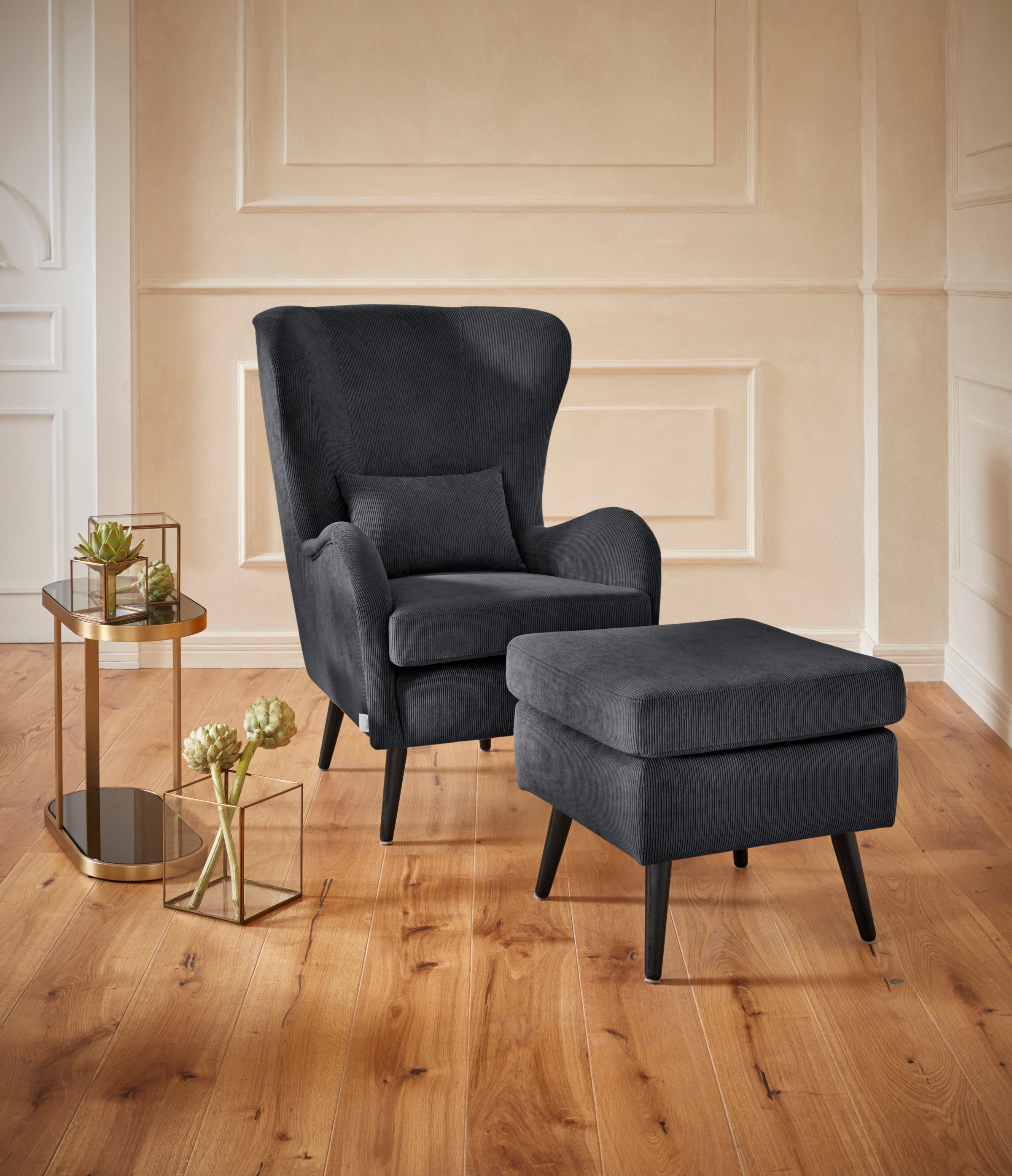 Home affaire Sessel "Sallito, TV-Sessel, Ohrensessel mit" Hocker, in vielen günstig online kaufen