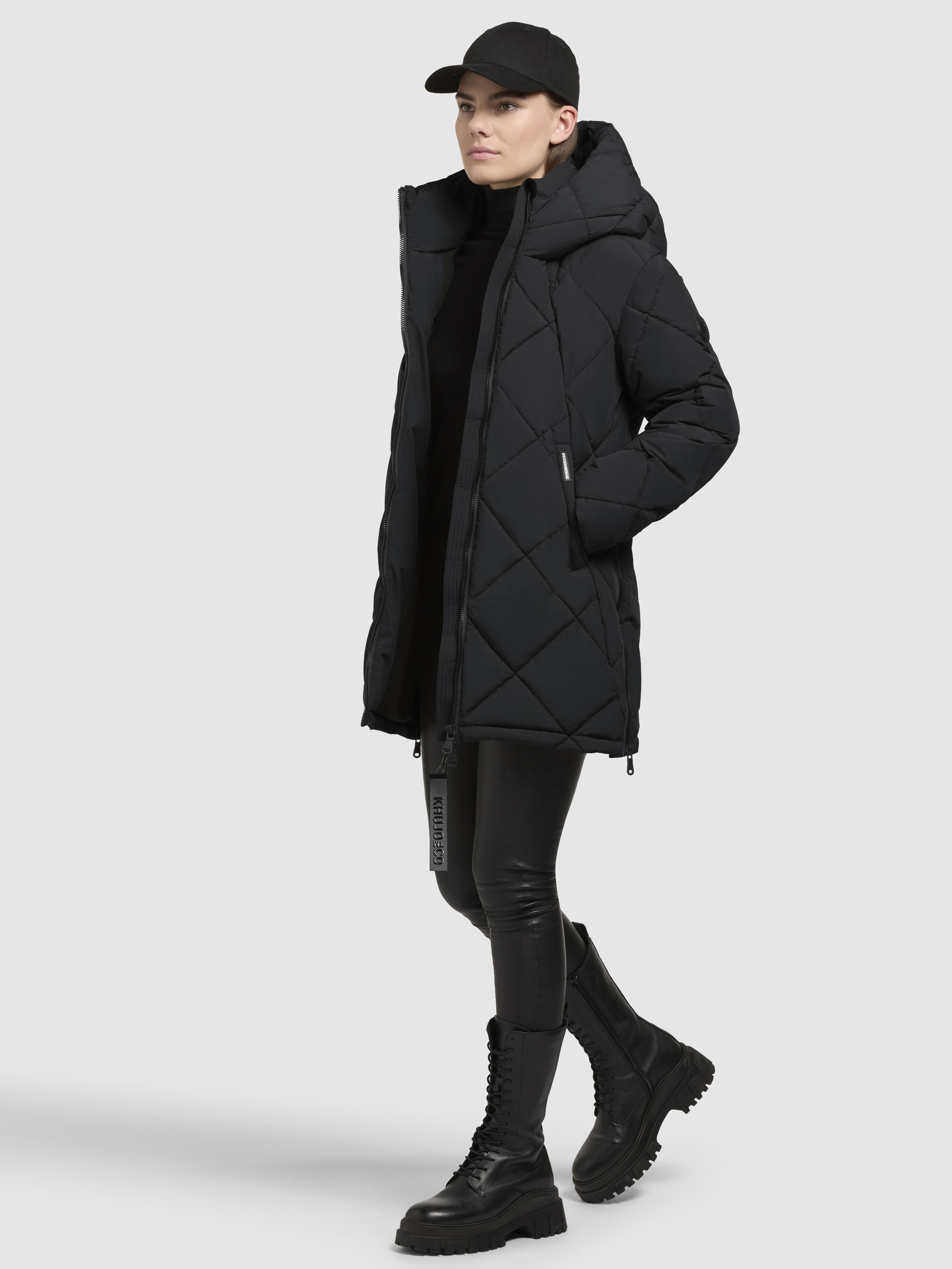 khujo Steppjacke »PEBB«, mit Kapuze