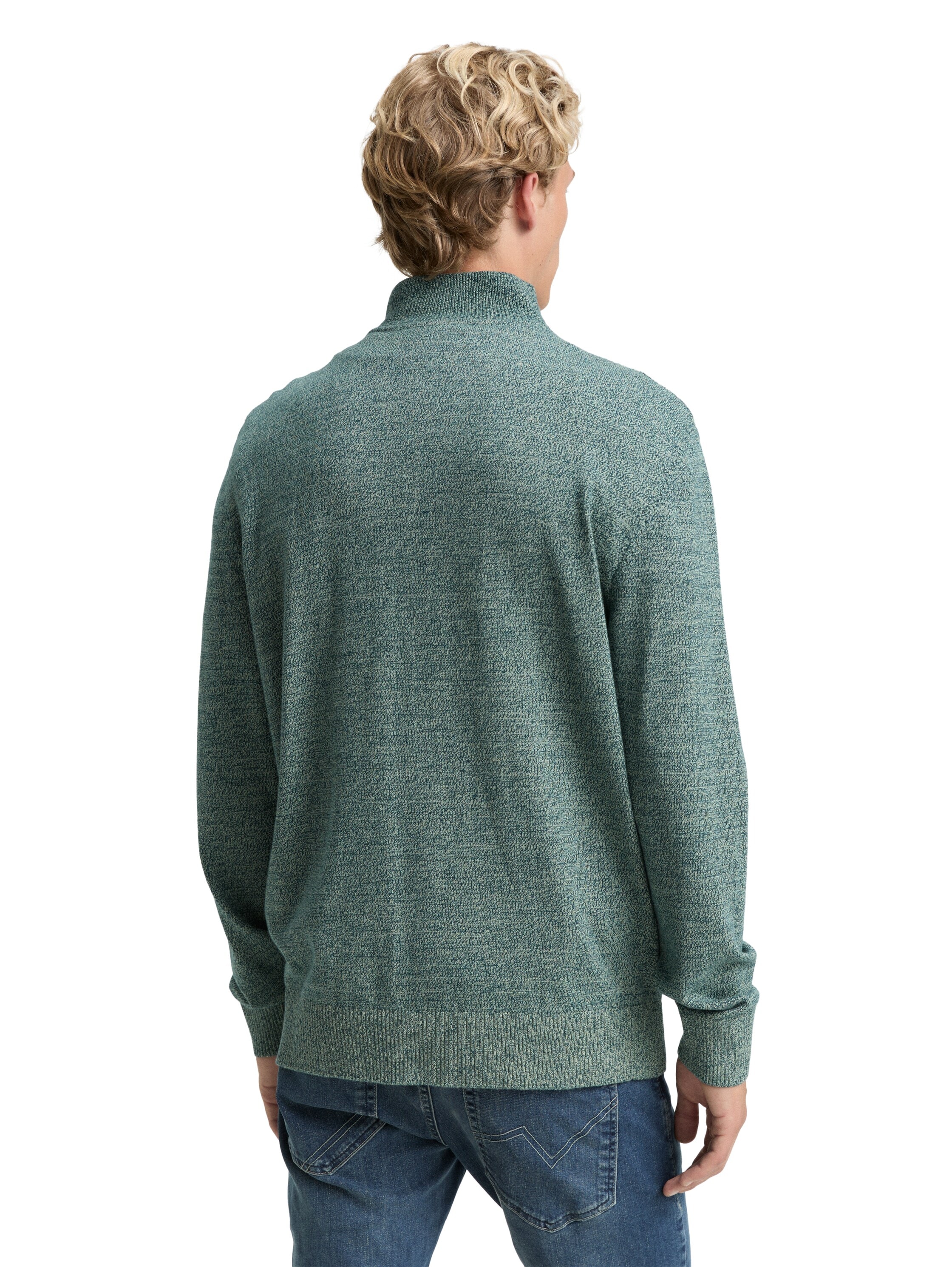 TOM TAILOR Denim Troyer, mit Rippbündchen