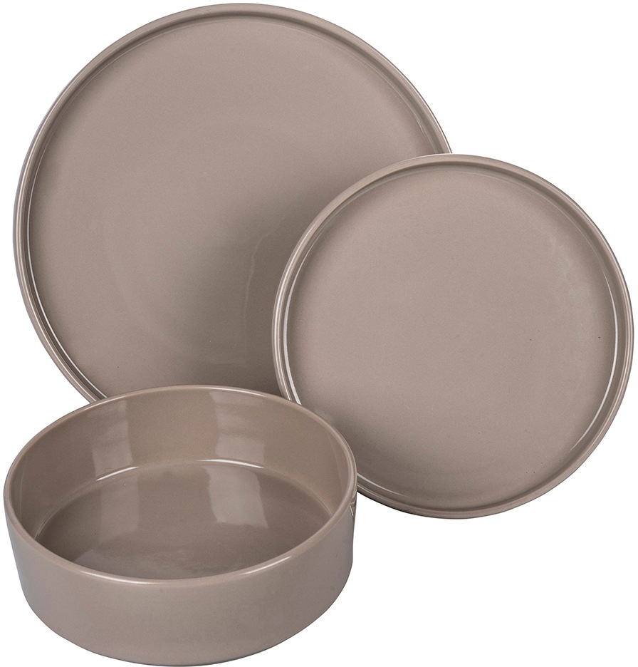 Villa d'Este Tafelservice »Geschirr-Set, Service Gourmet«, (Set, 12 tlg.), Speiseteller, Suppenteller, Dessertteller, 12 Teile, für 4 Personen