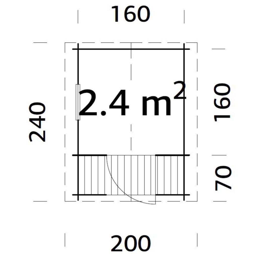 Palmako Spielhaus »Sam 2,4 m²«