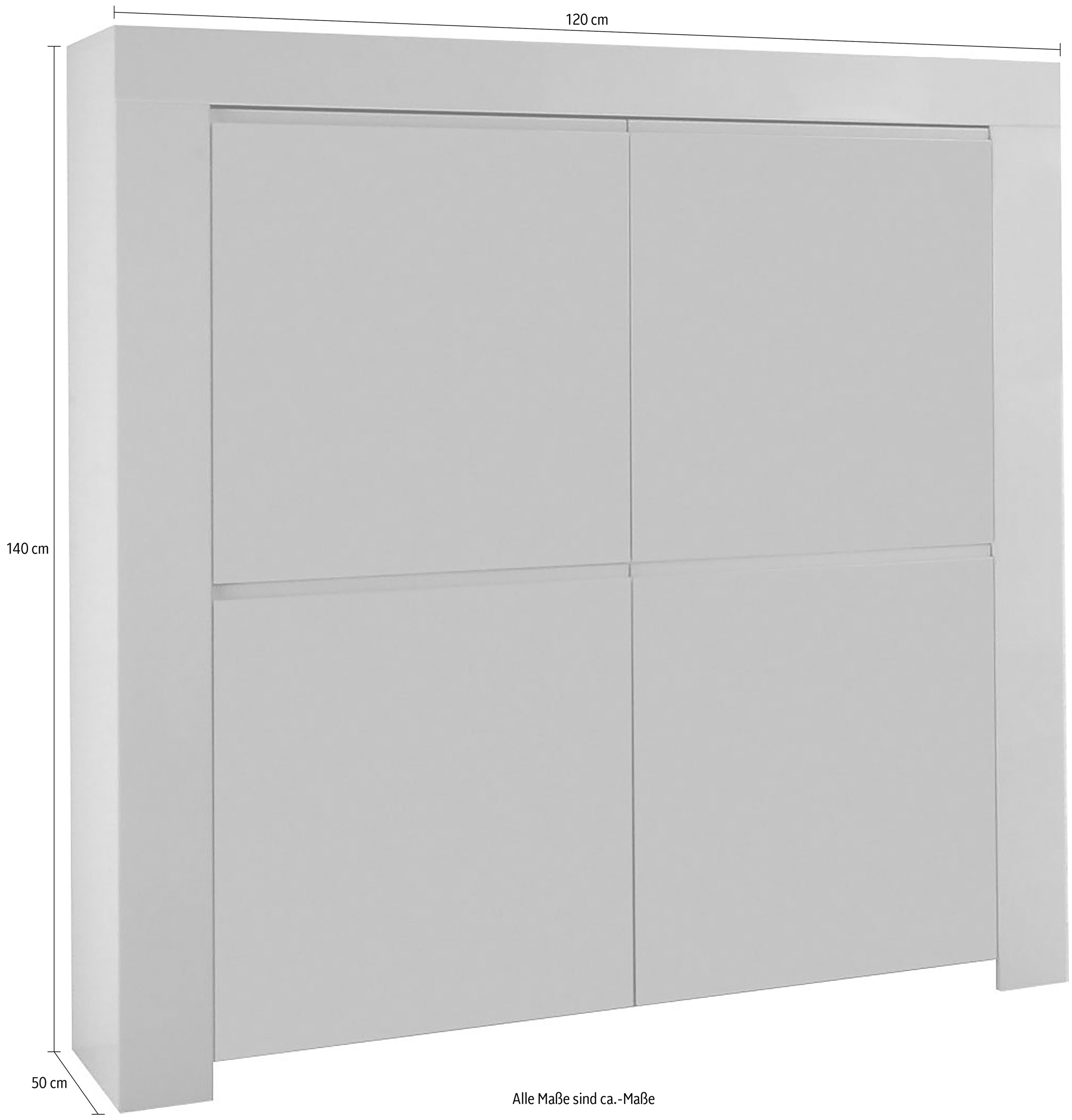 Home affaire Highboard "Amalfi" Breite 120 cm günstig online kaufen