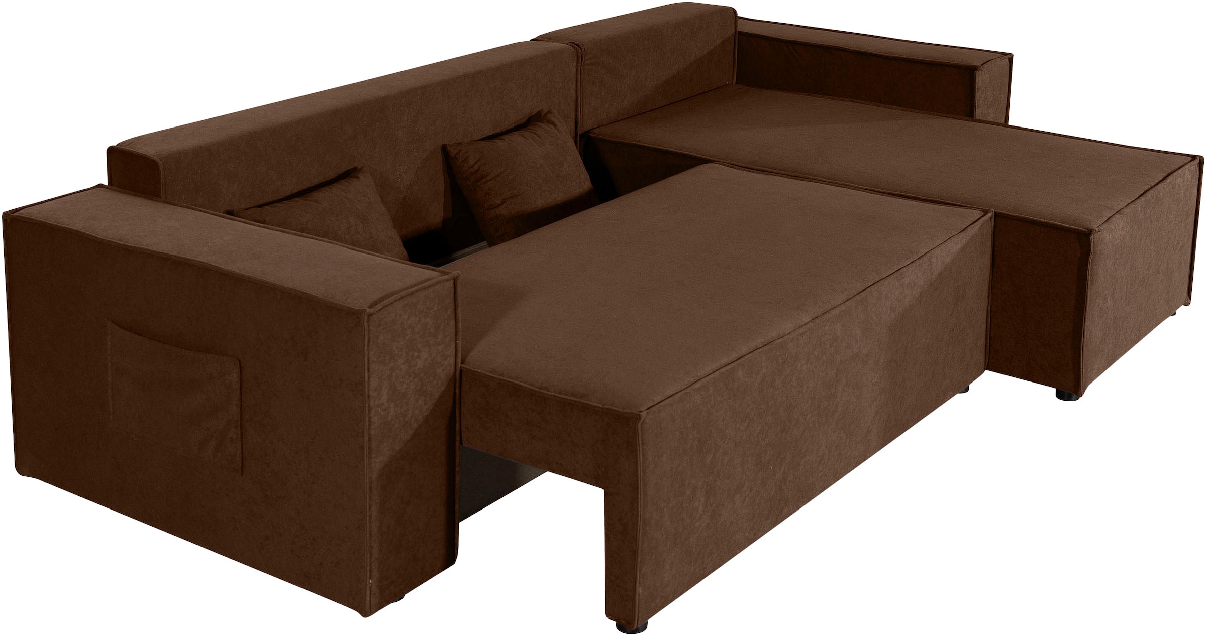 OTTO home Ecksofa »CASSI L-Form, 241cm - OTTO. Verlässliche Qualität.« Schlaffunktion (133/200), Bettkasten, auch in Cord