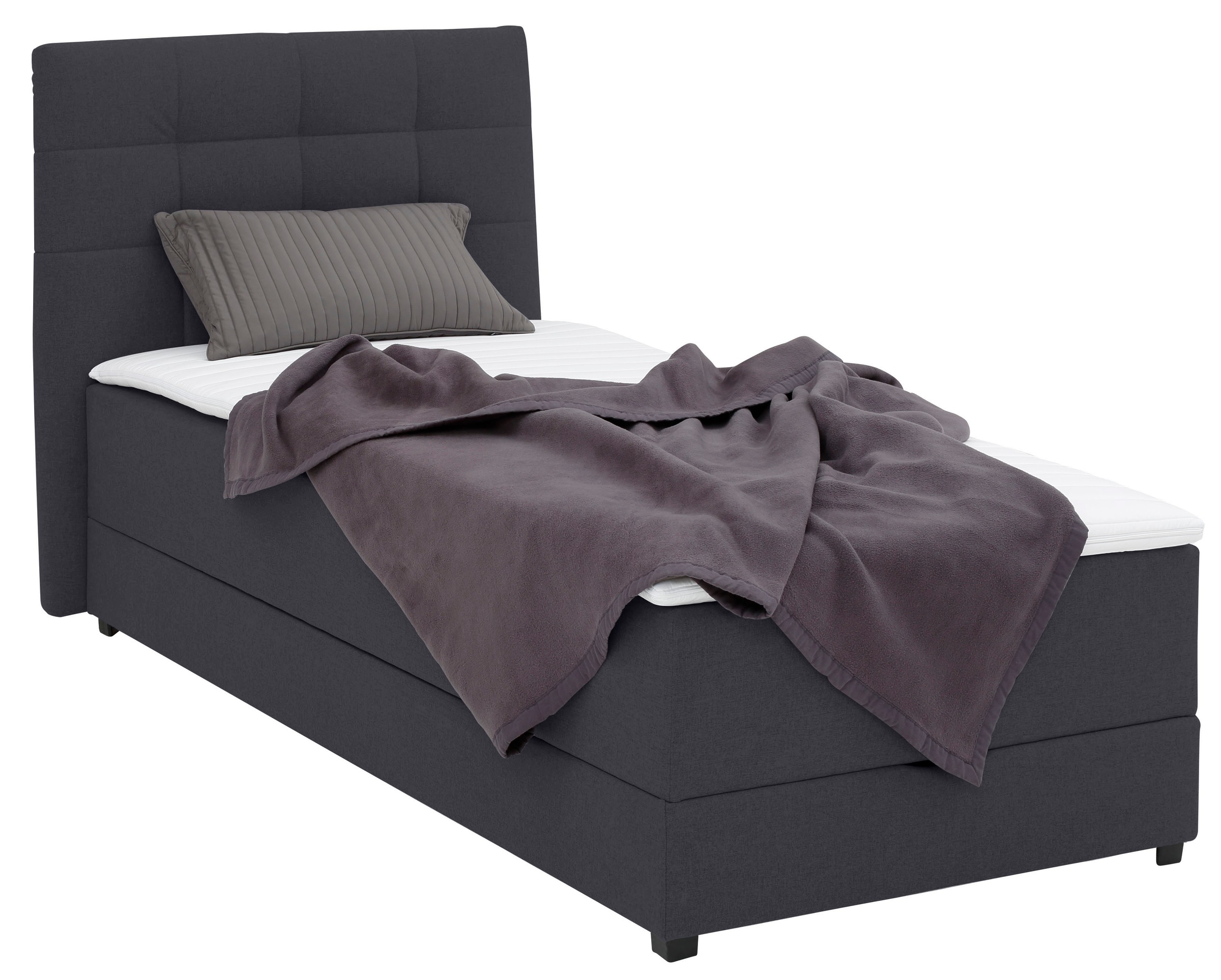 Lüttenhütt Boxbett »Mieke«, incl. Bettkasten und Topper, Bezug imprägniert, 2 Breiten