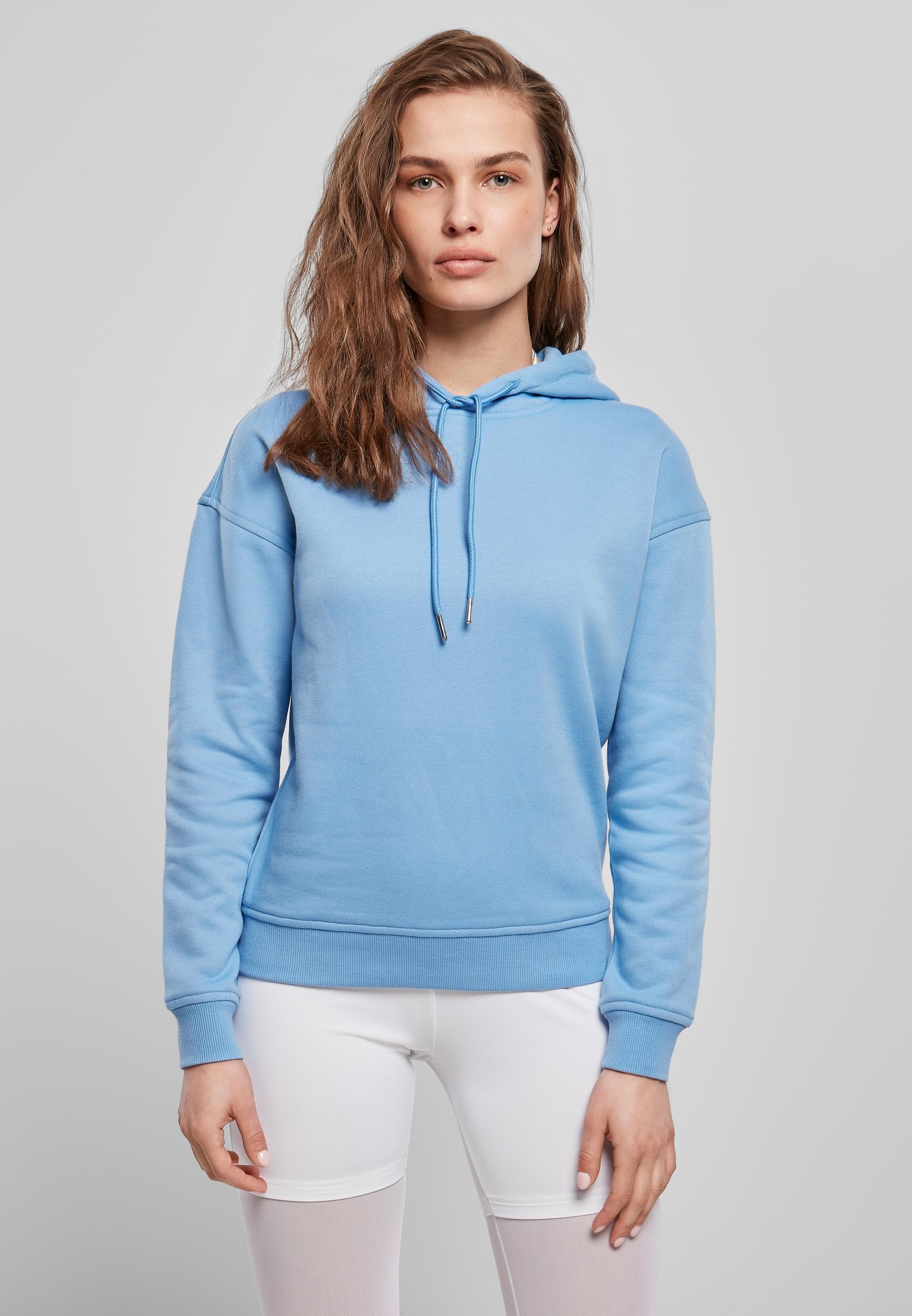 URBAN CLASSICS Rundhalspullover »Urban Classics Damen Ladies Hoody«, (1 tlg.)