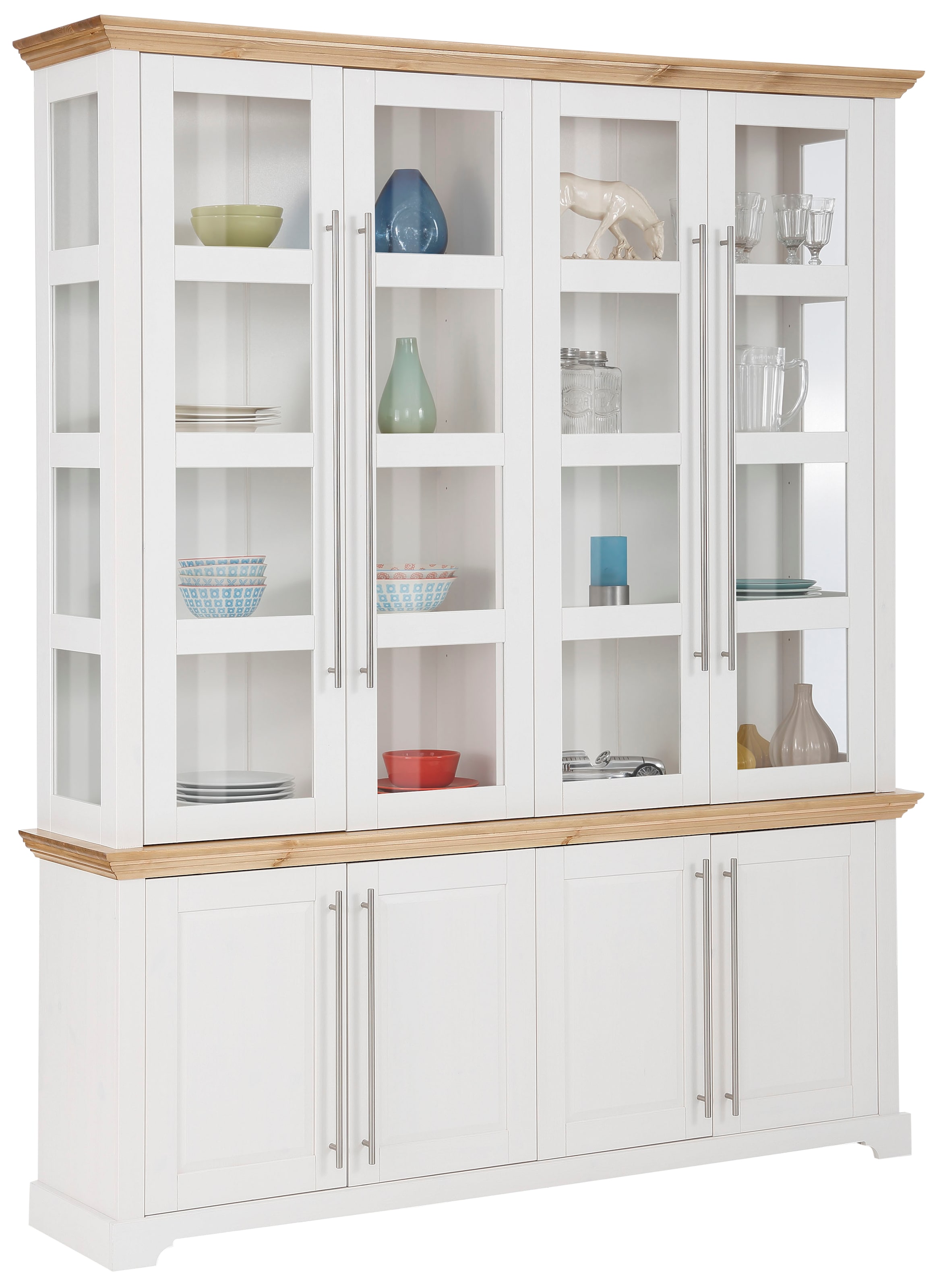 Home affaire Vitrine "Meliss", aus massiver Kiefer, FSC zertifiziert, Breit günstig online kaufen