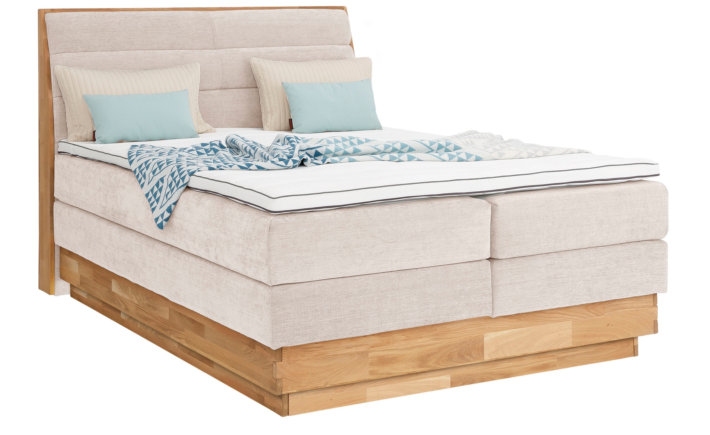 OTTO home Boxspringbett "Jenna" ohne LED-Beleuchtung, mit zertifizierten, r günstig online kaufen