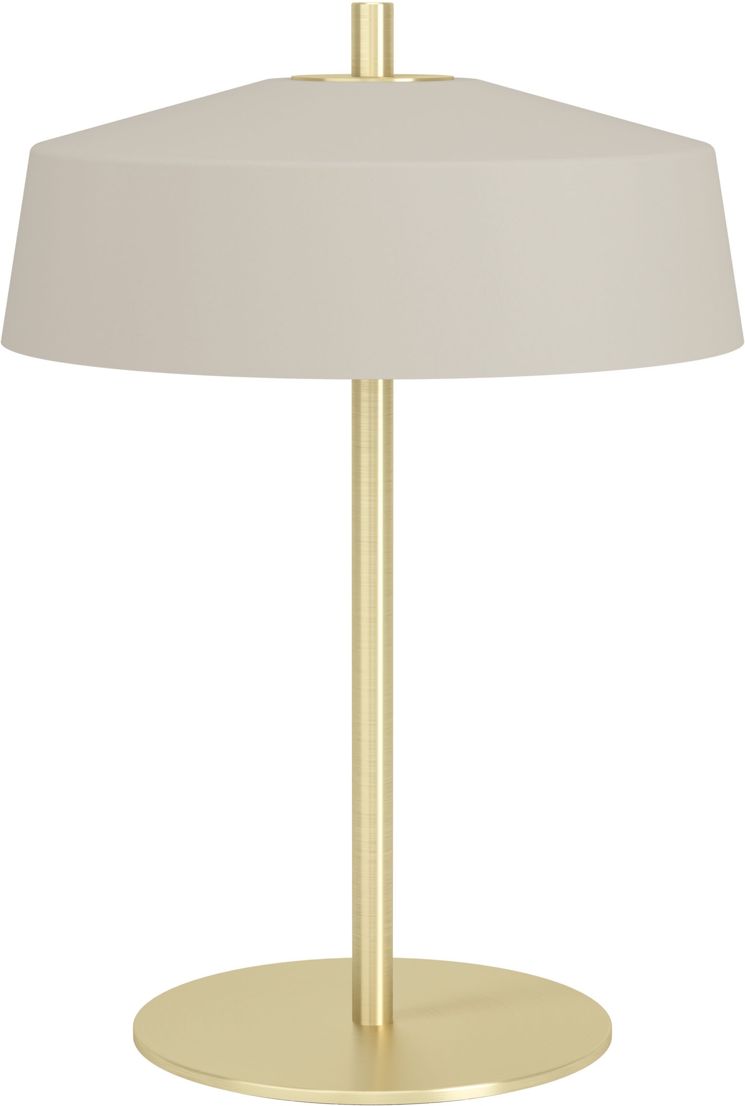 EGLO LED Tischleuchte »VALDIOLA« E14 1 Stk. Tischlampe, Lampe sandfarben, messing-gebürstet  H:32,7 Ø 23 cm