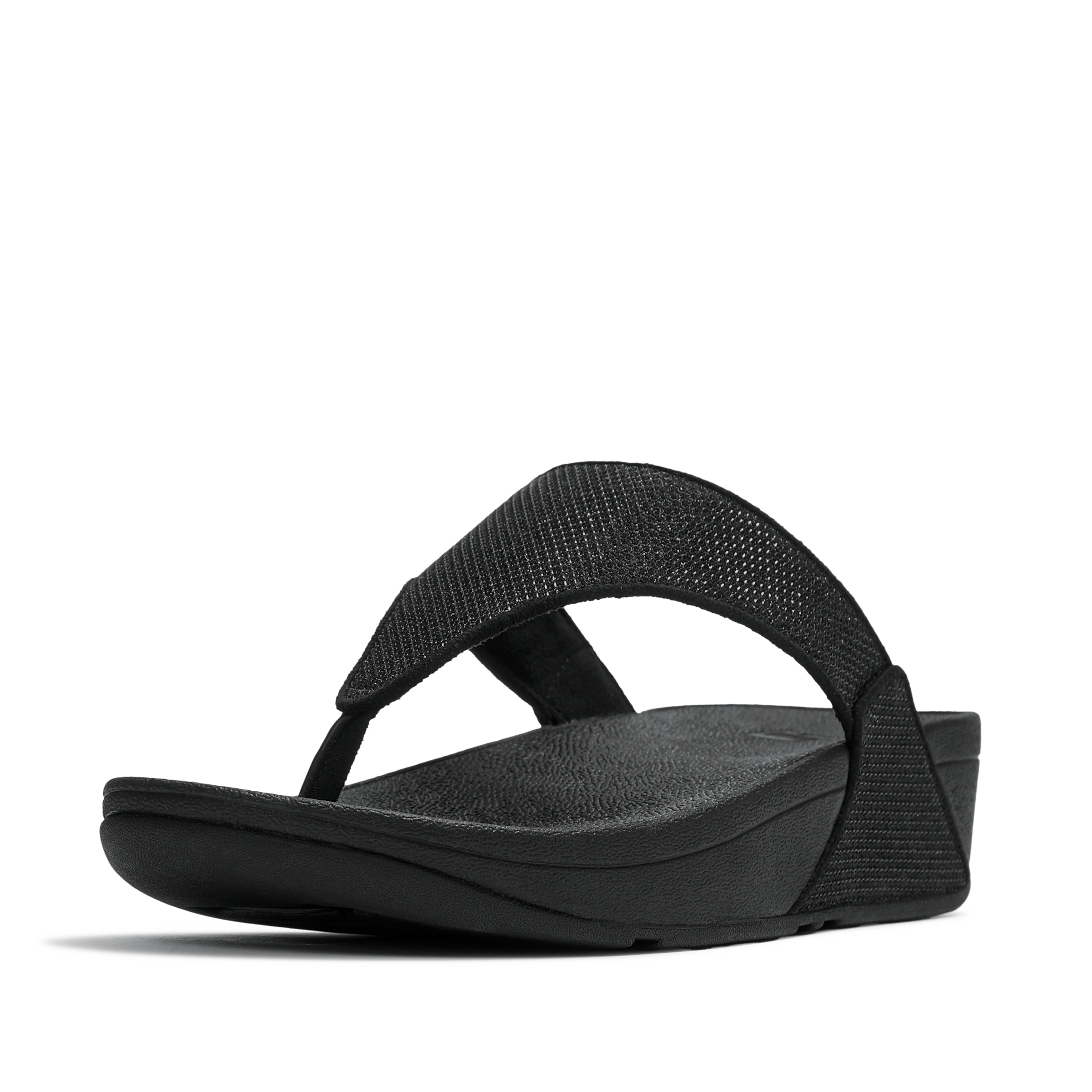 Fitflop Dianette »LULU SHIMMERGLITZ TOE-POST SANDALS«  Keilabsatz, Zehentrenner, Badeschuh, Sommerschuh mit Glitzerdetails