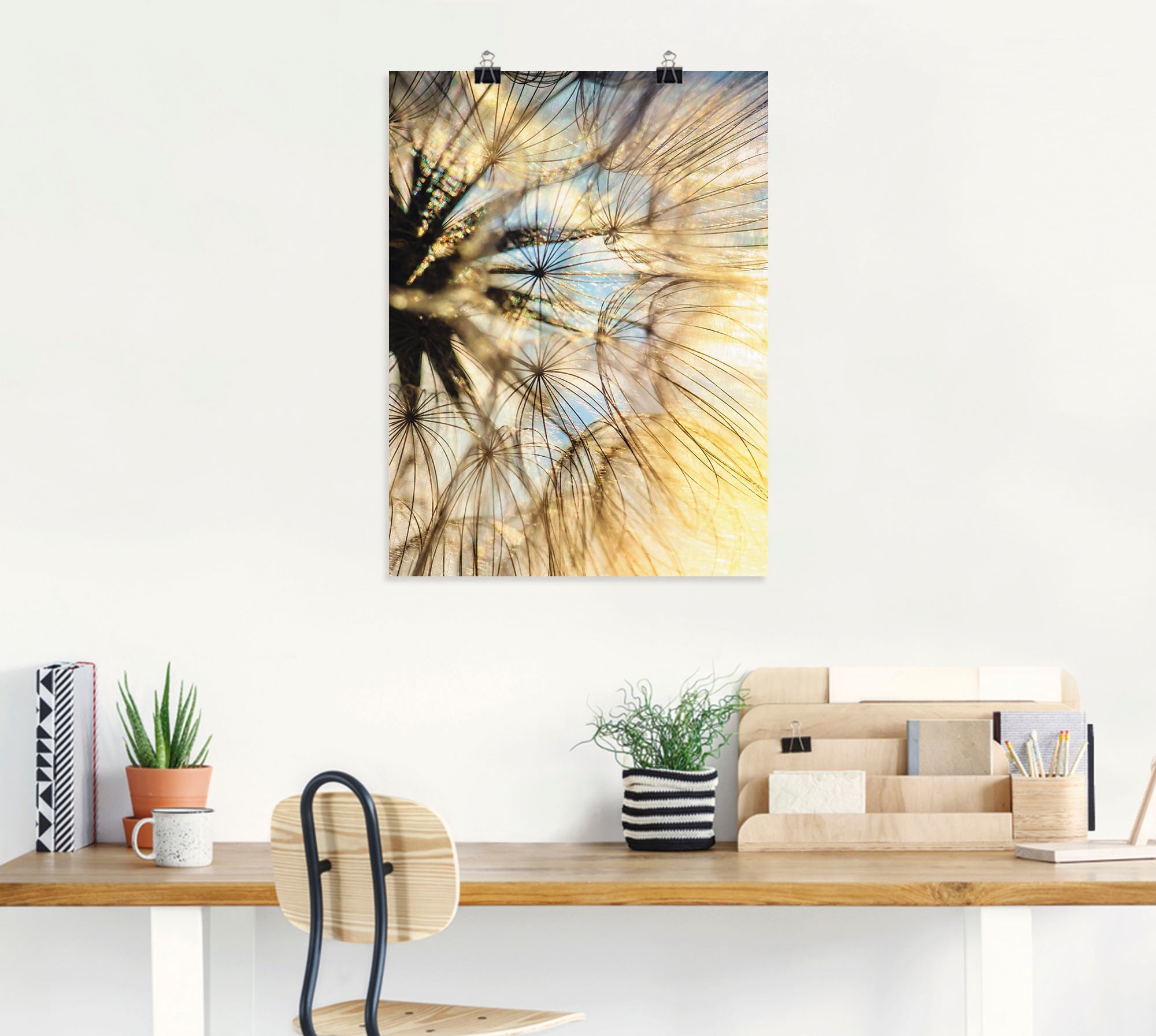 Artland Wandbild "Pusteblume Poesie", Blumen, (1 St.), als Leinwandbild, Po günstig online kaufen