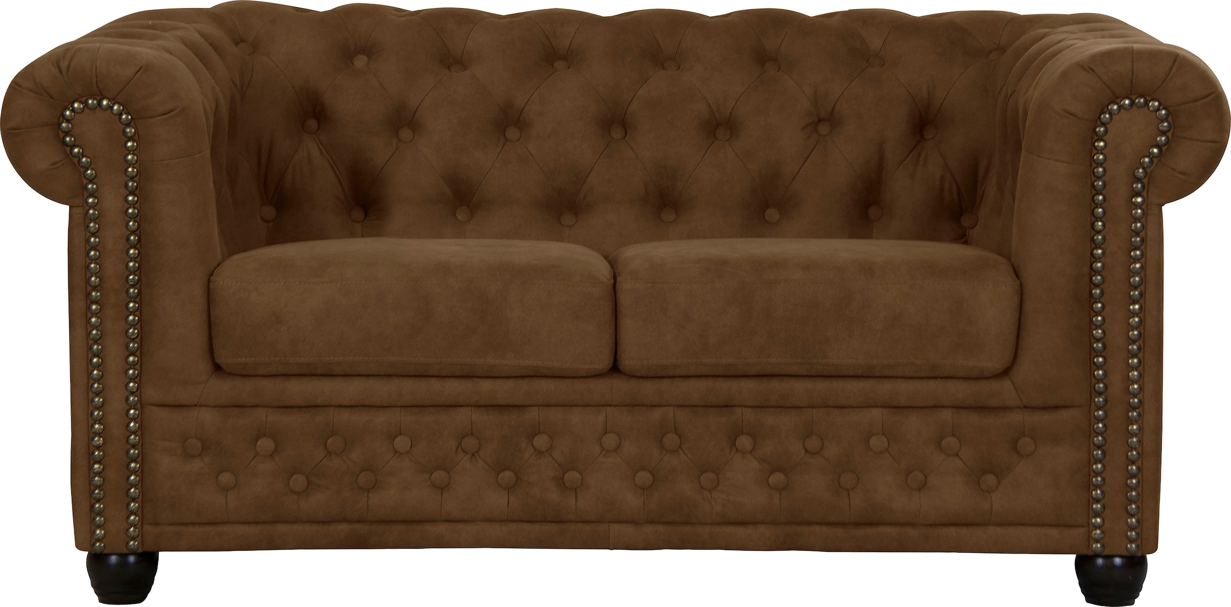 Home affaire Chesterfield-Sofa "Rysum", Chesterfield-Optik, in 2 Bezugsqualitäten