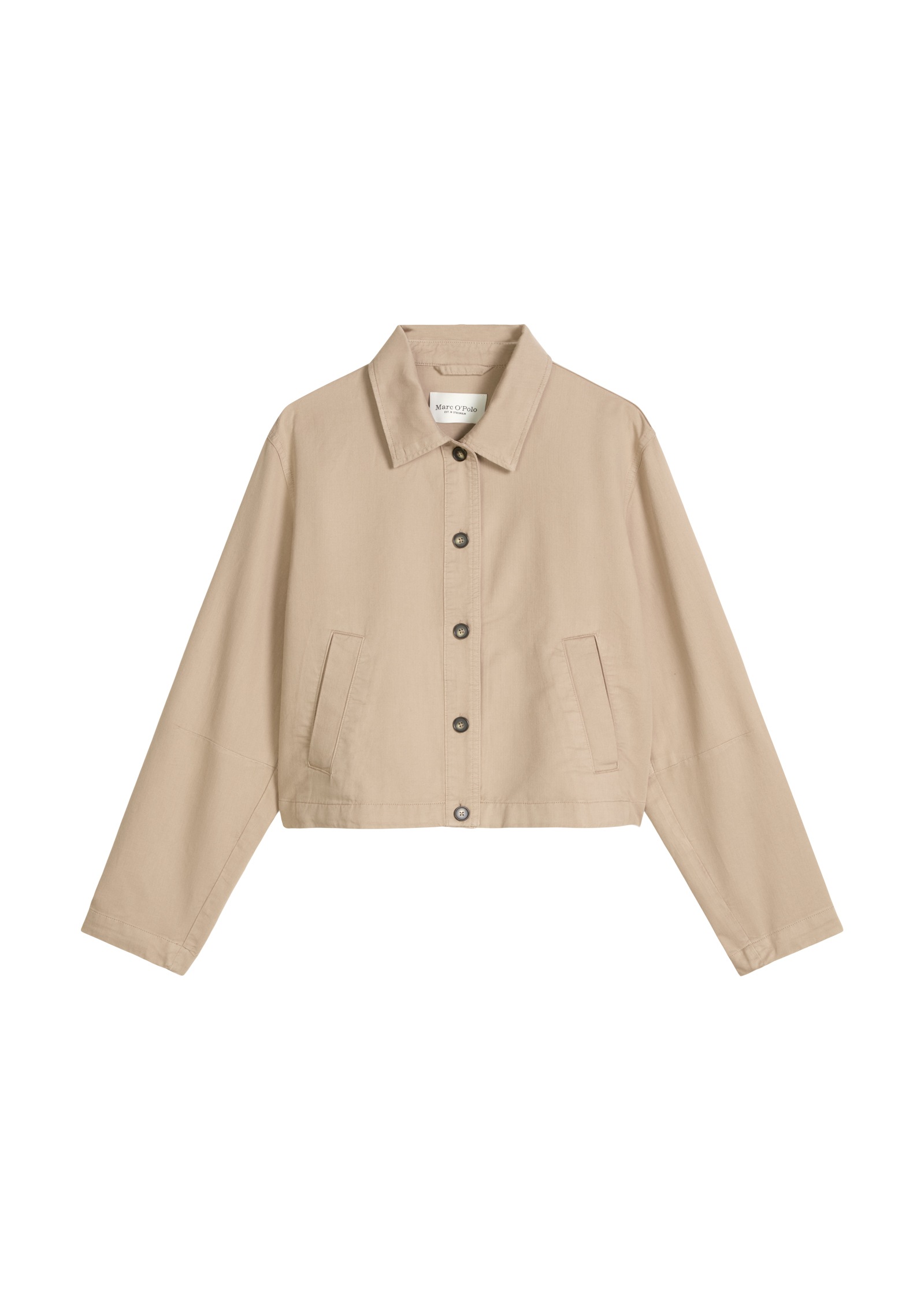 Marc O'Polo Kurzjacke »aus Organic Cotton-Lyocell-Leinen-Mix« ohne Kapuze