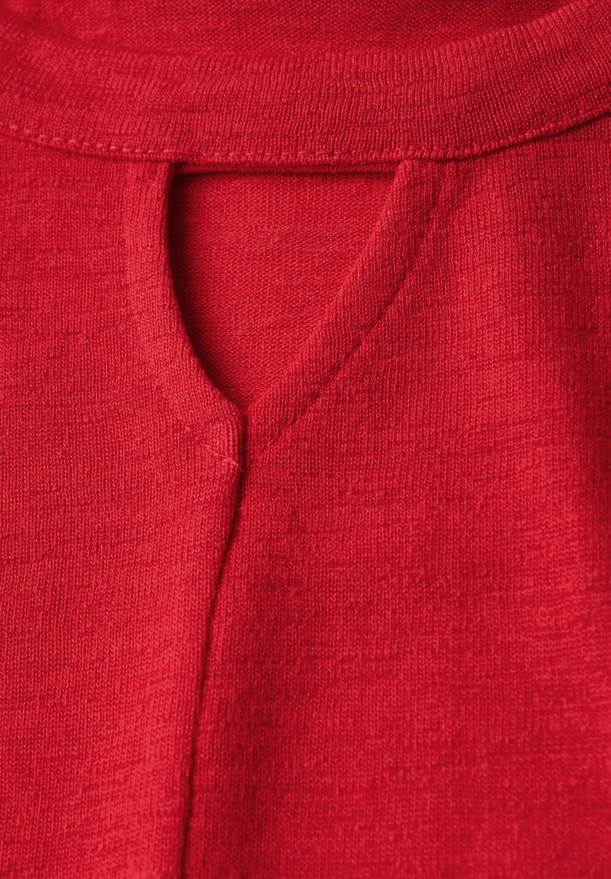 STREET ONE STUDIO T-Shirt, aus elastischem Materialmix