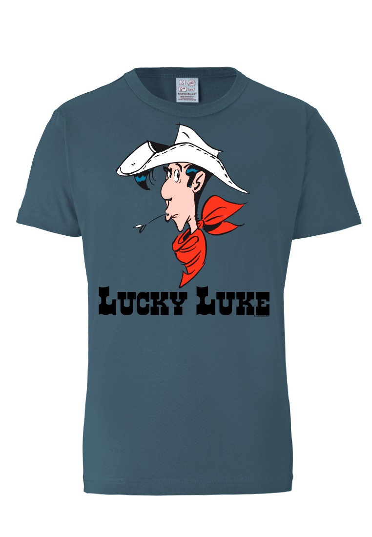 LOGOSHIRT T-Shirt »Lucky Luke Portrait«, mit originellem Aufdruck