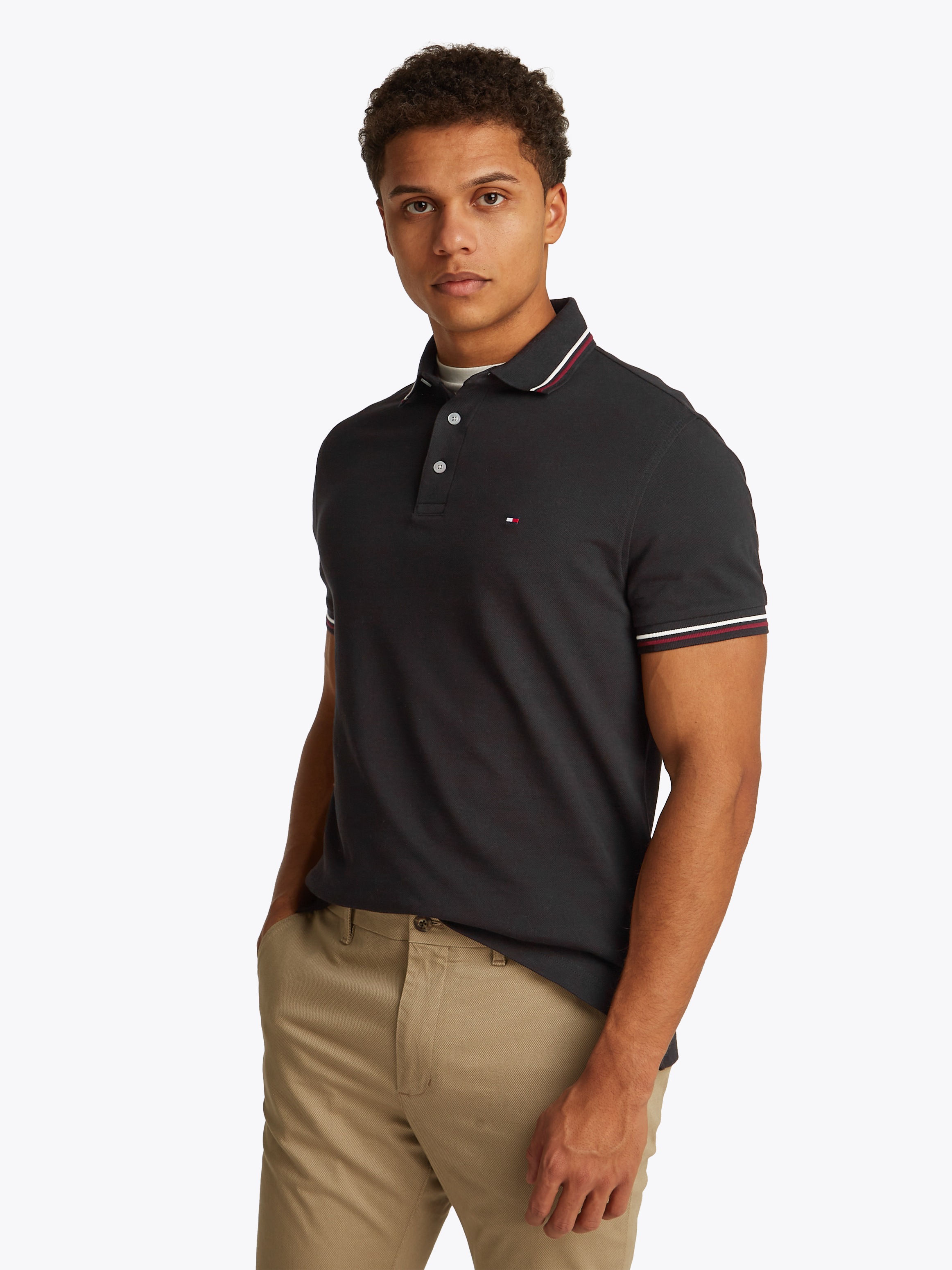 Tommy Hilfiger Poloshirt "TIPPED SLIM FIT POLO", mit Kontrast-Details günstig online kaufen